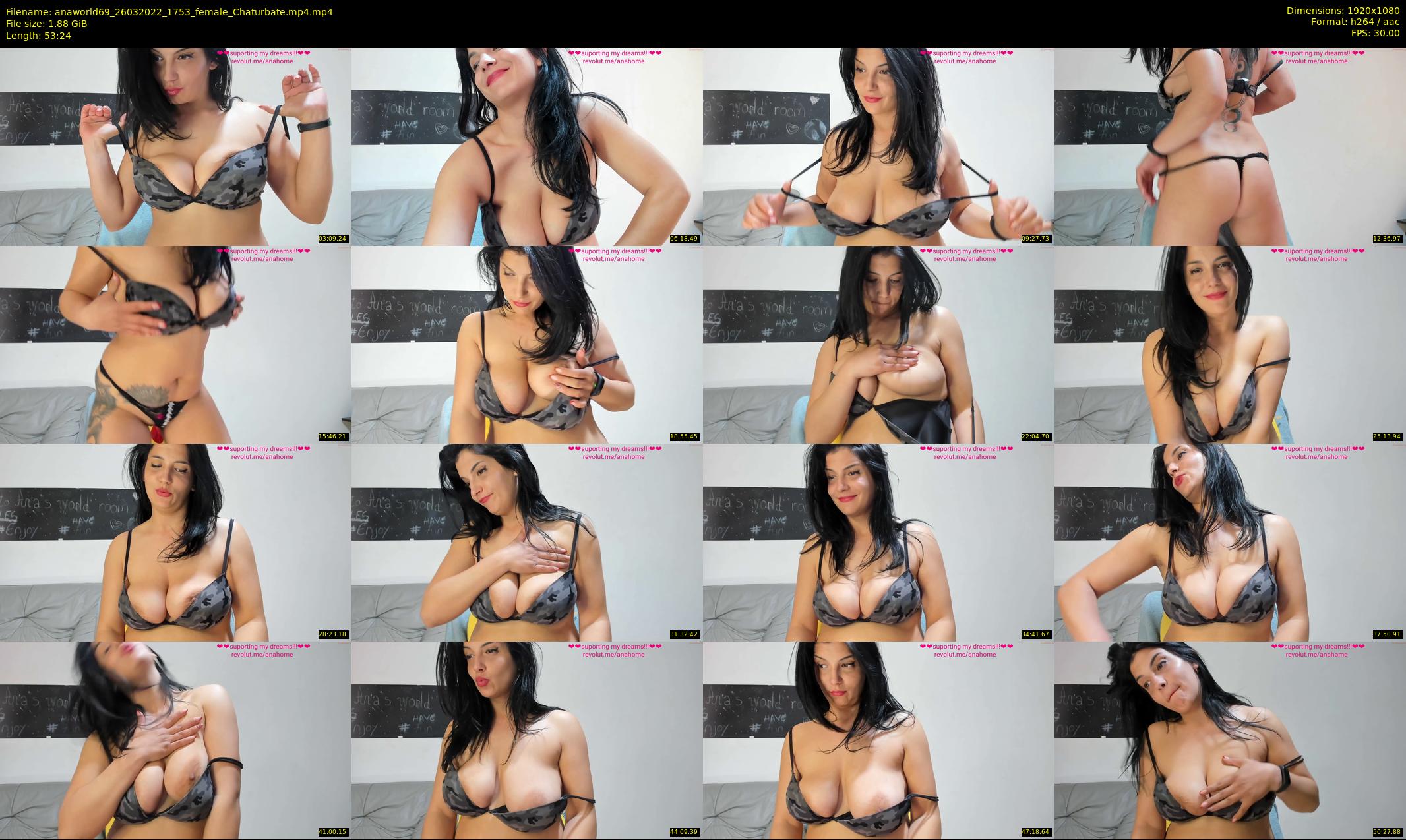 anaworld69 — 54 minute Chaturbate female cam show recording, 1080p, Mar 26, 2022