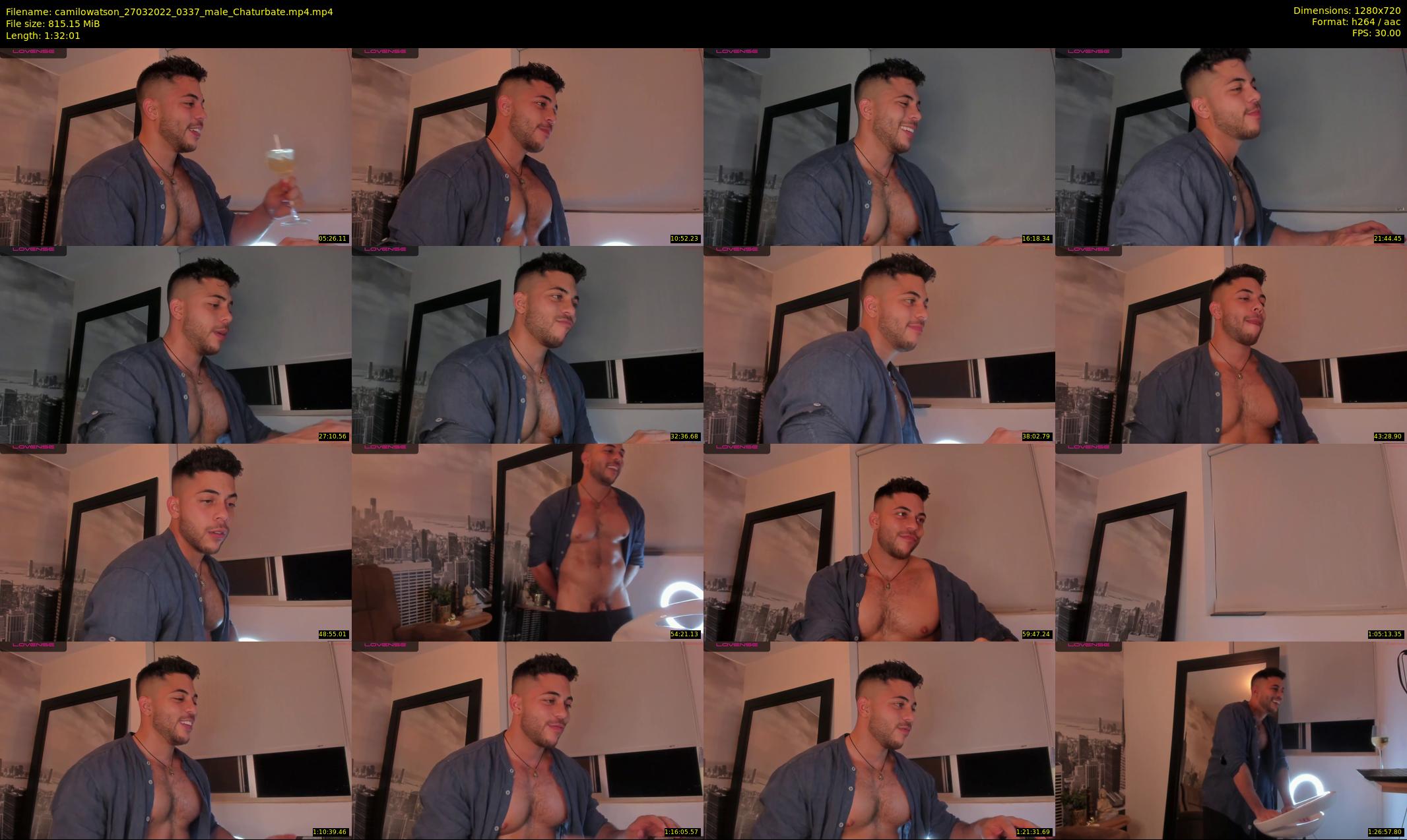 camilowatson — 93 minute Chaturbate male cam show recording, 720p, Mar 27, 2022