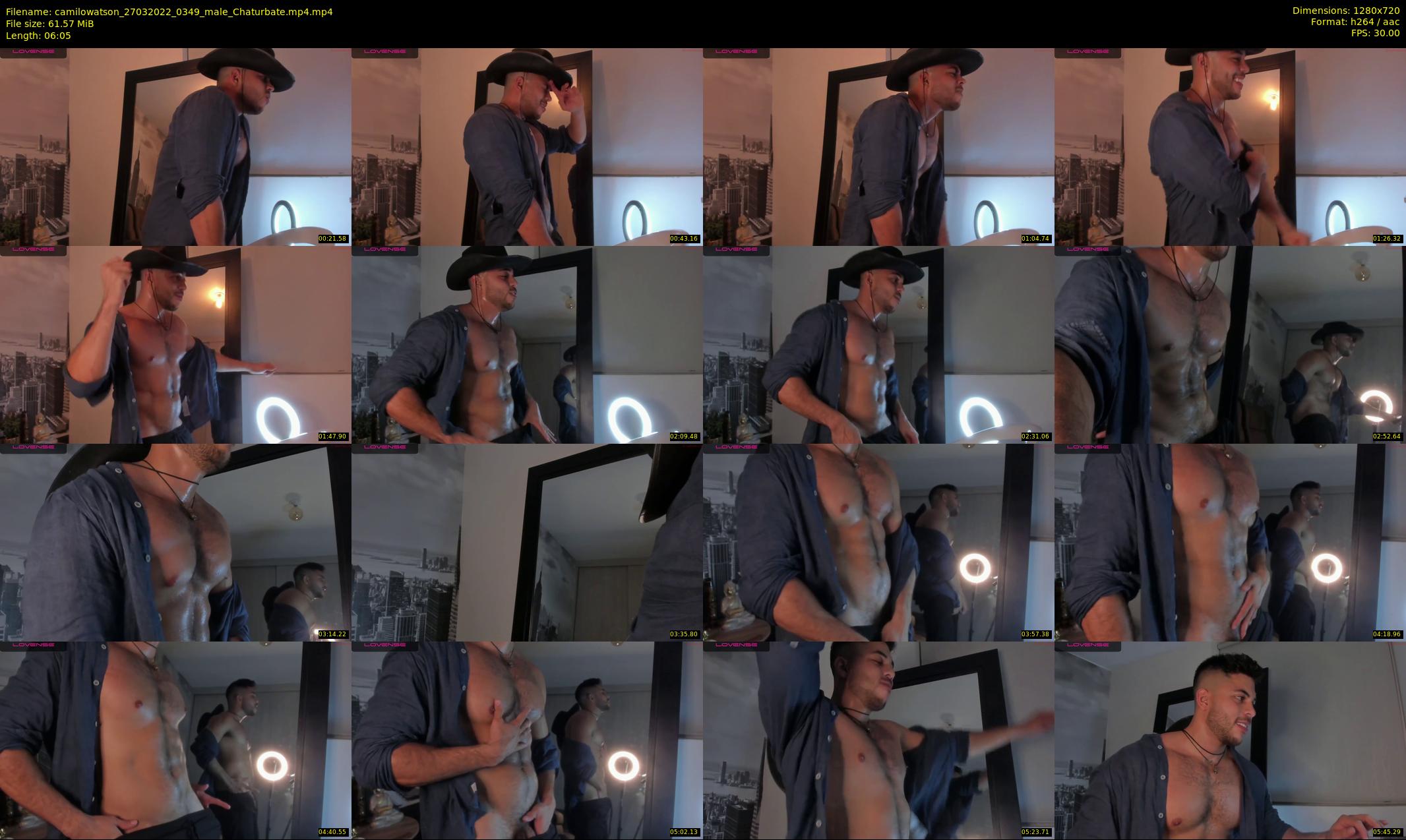 camilowatson — 7 minute Chaturbate male cam show recording, 720p, Mar 27, 2022