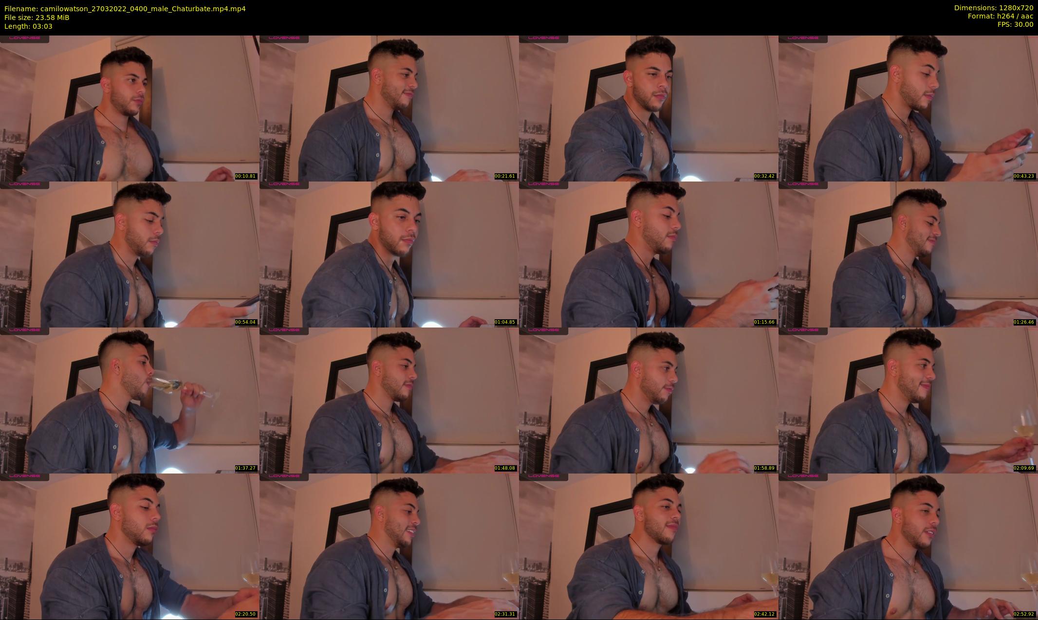 camilowatson — 4 minute Chaturbate male cam show recording, 720p, Mar 27, 2022