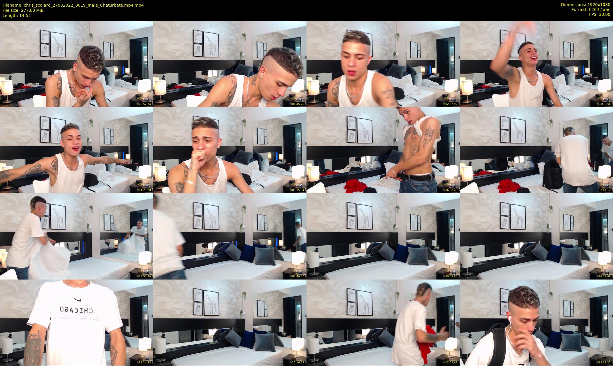 chris_scolaro — 15 minute Chaturbate male cam show recording, 1080p, Mar 27, 2022