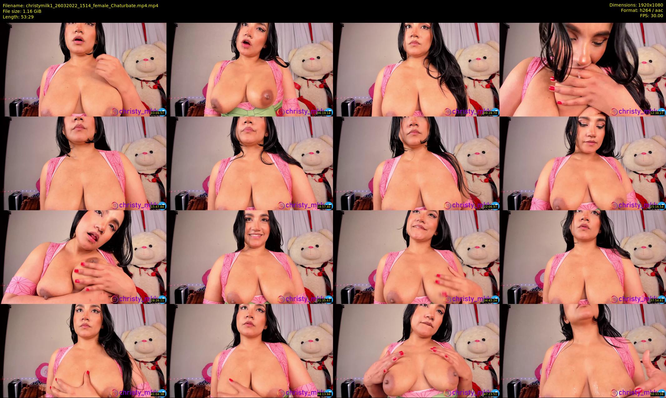 christymilk1 — 54 minute Chaturbate female cam show recording, 1080p, Mar 26, 2022