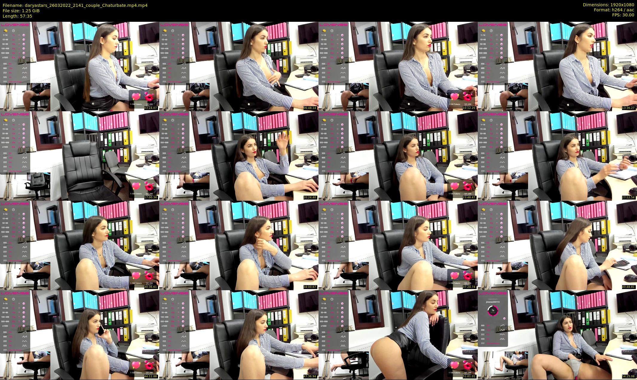 daryastars — 58 minute Chaturbate couple cam show recording, 1080p, Mar 26, 2022