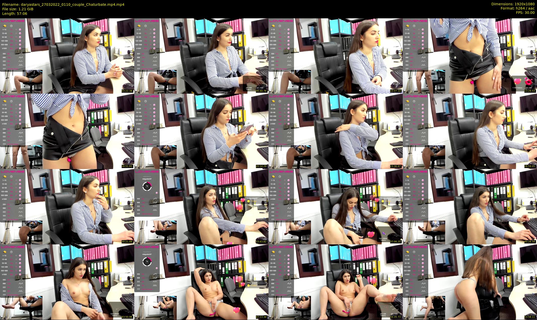 daryastars — 58 minute Chaturbate couple cam show recording, 1080p, Mar 27, 2022