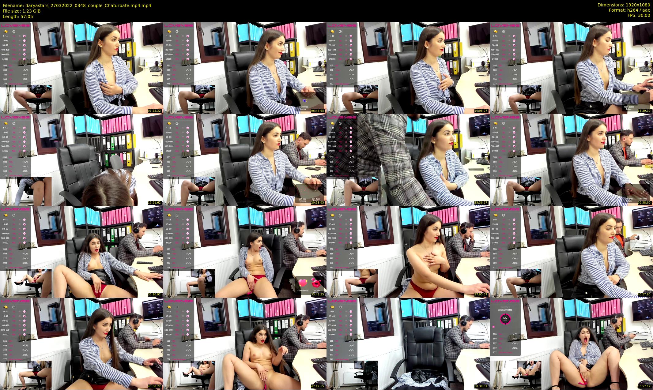 daryastars — 58 minute Chaturbate couple cam show recording, 1080p, Mar 27, 2022