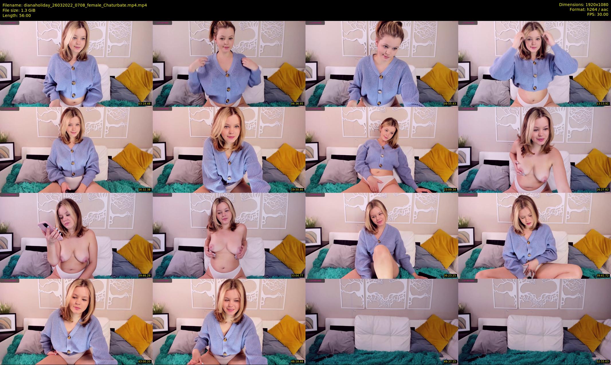 dianaholiday — 56 minute Chaturbate female cam show recording, 1080p, Mar 26, 2022