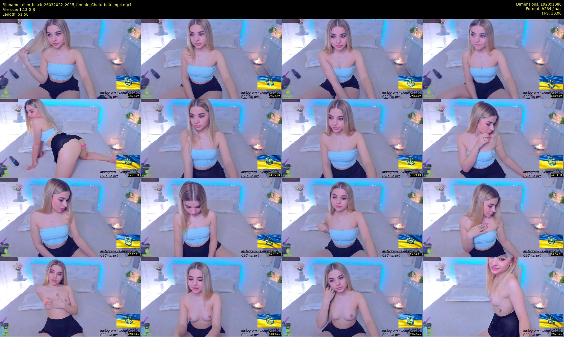 elen_black — 52 minute Chaturbate female cam show recording, 1080p, Mar 26, 2022