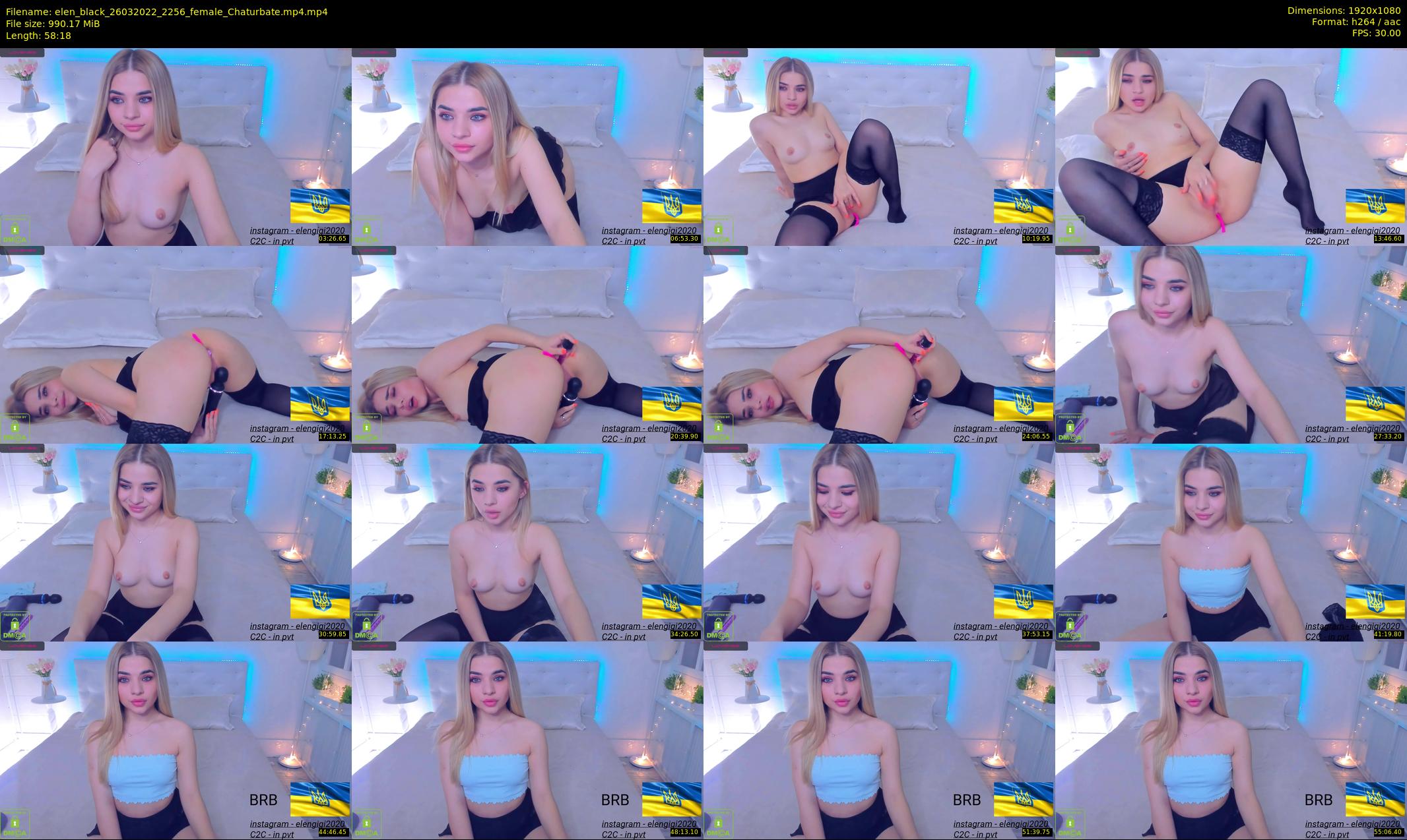 elen_black — 59 minute Chaturbate female cam show recording, 1080p, Mar 26, 2022