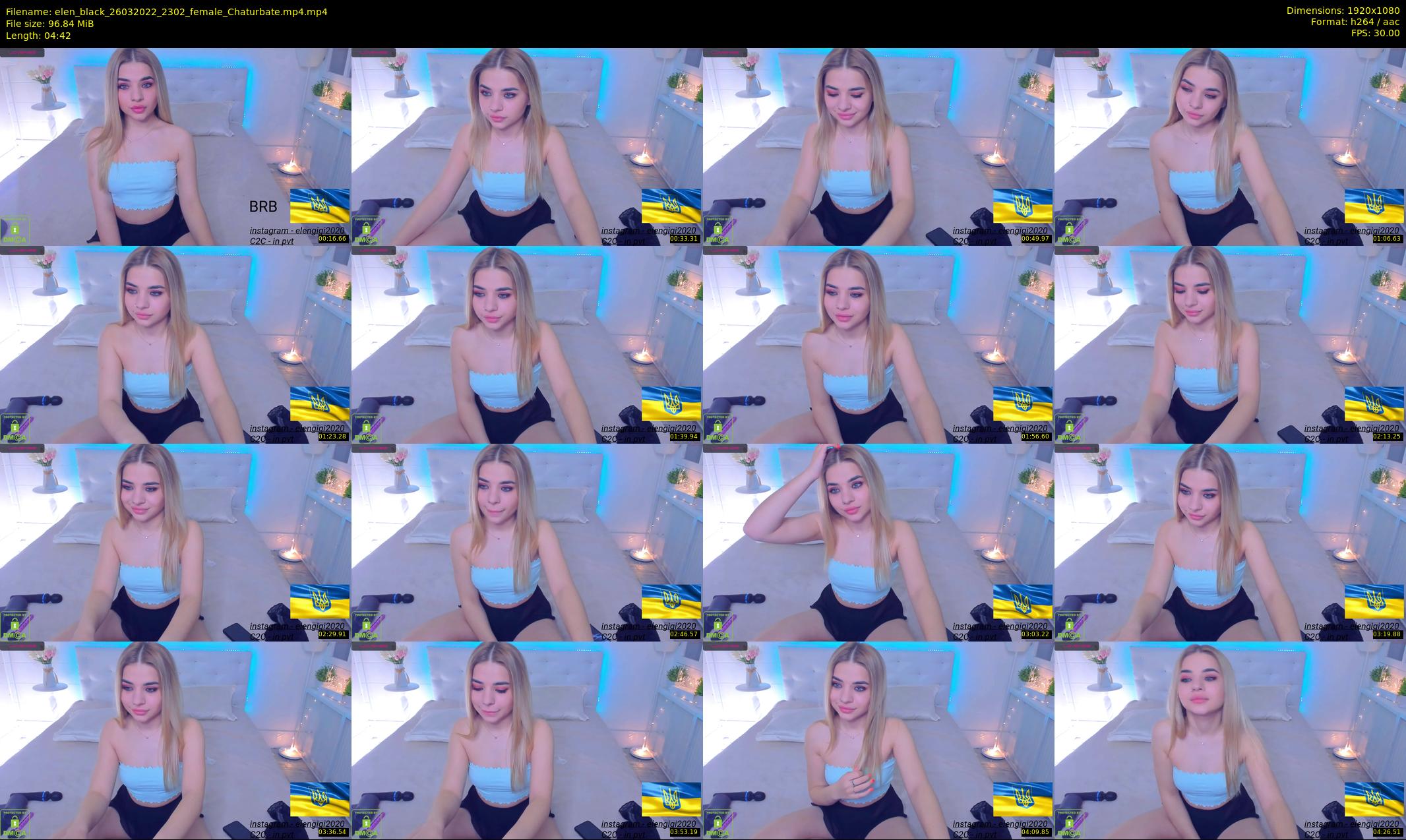 elen_black — 5 minute Chaturbate female cam show recording, 1080p, Mar 26, 2022