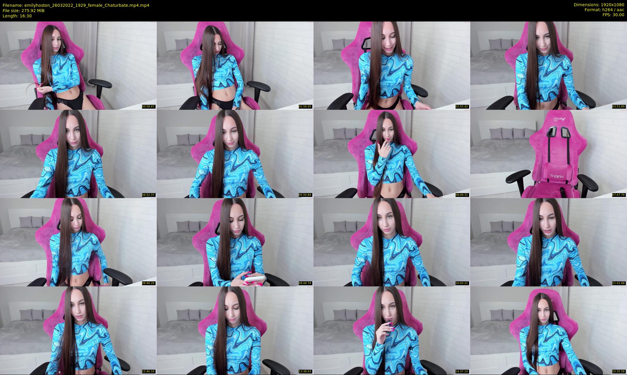 emilyhoston — 17 minute Chaturbate female cam show recording, 1080p, Mar 26, 2022