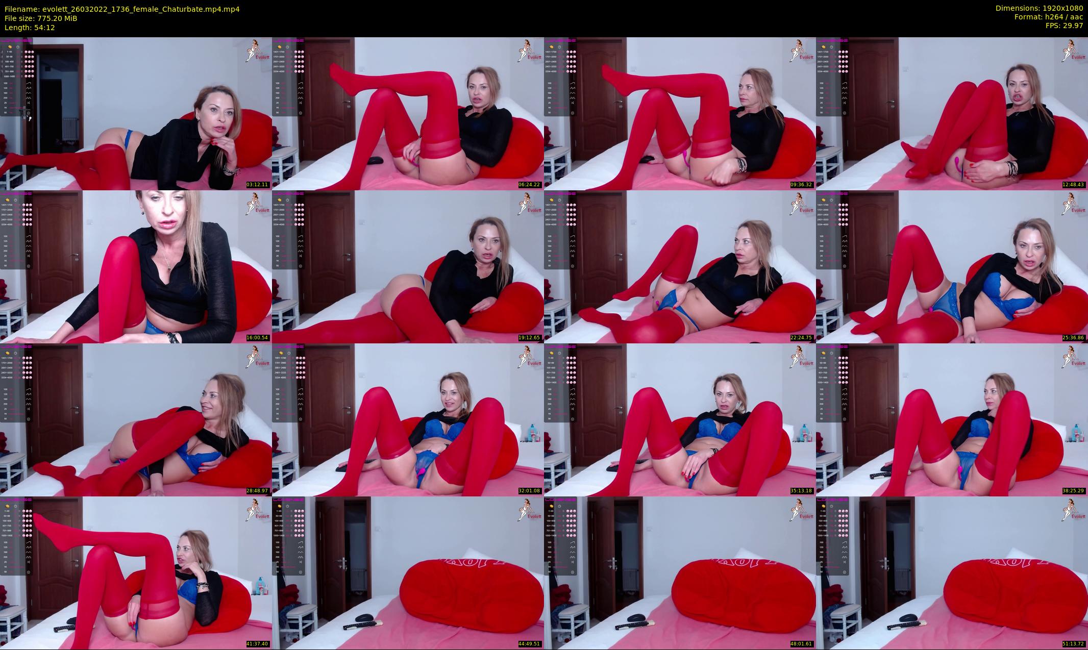 evolett — 55 minute Chaturbate female cam show recording, 1080p, Mar 26, 2022