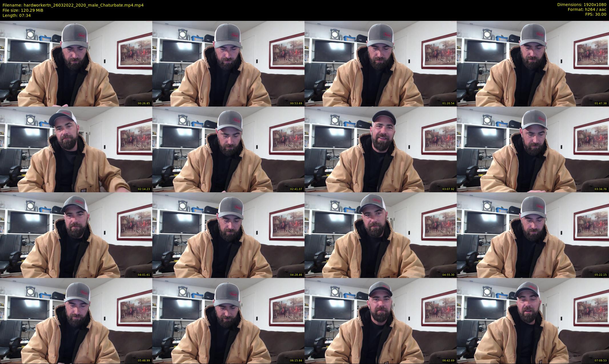 hardworkertn — 8 minute Chaturbate male cam show recording, 1080p, Mar 26, 2022