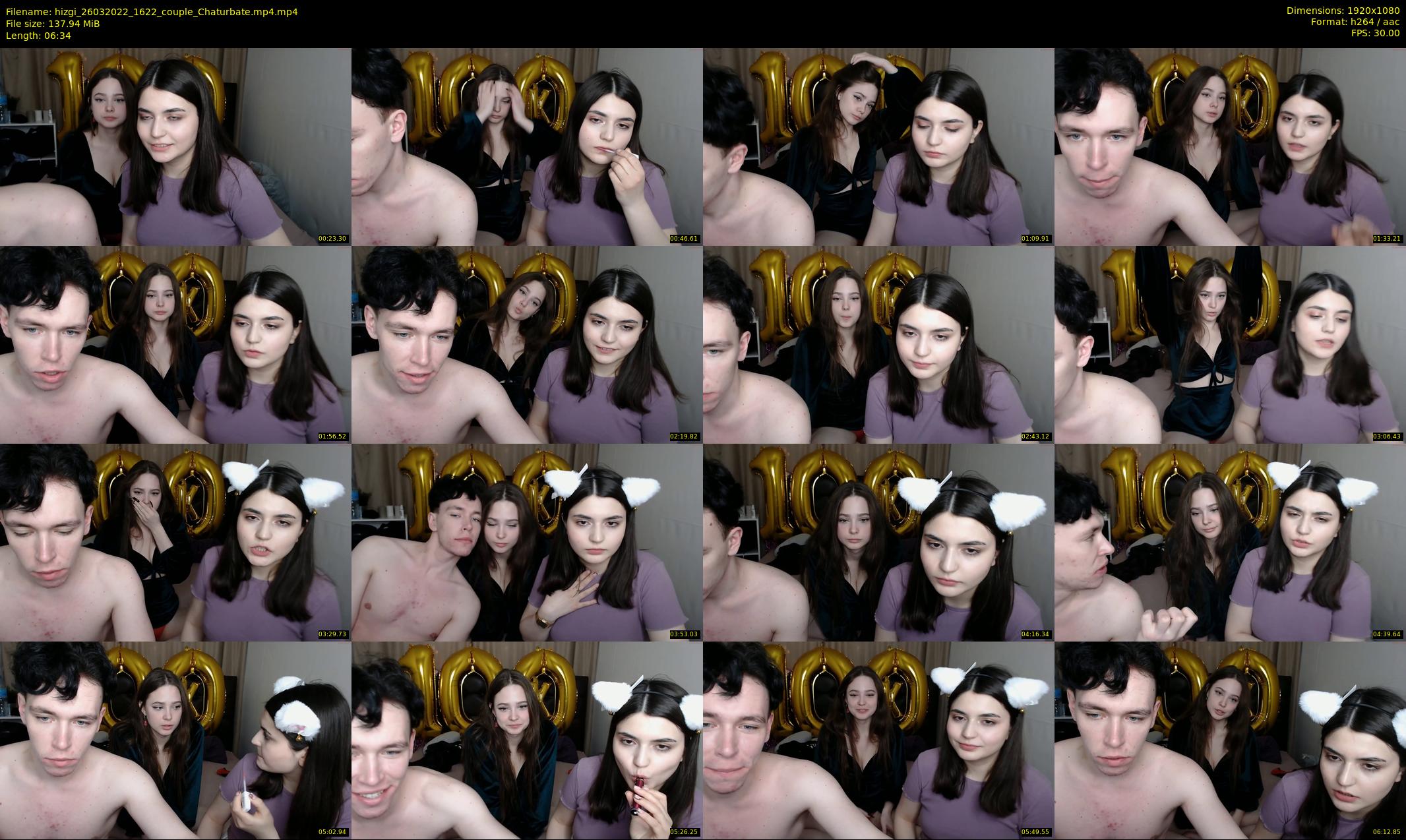hizgi — 7 minute Chaturbate couple cam show recording, 1080p, Mar 26, 2022
