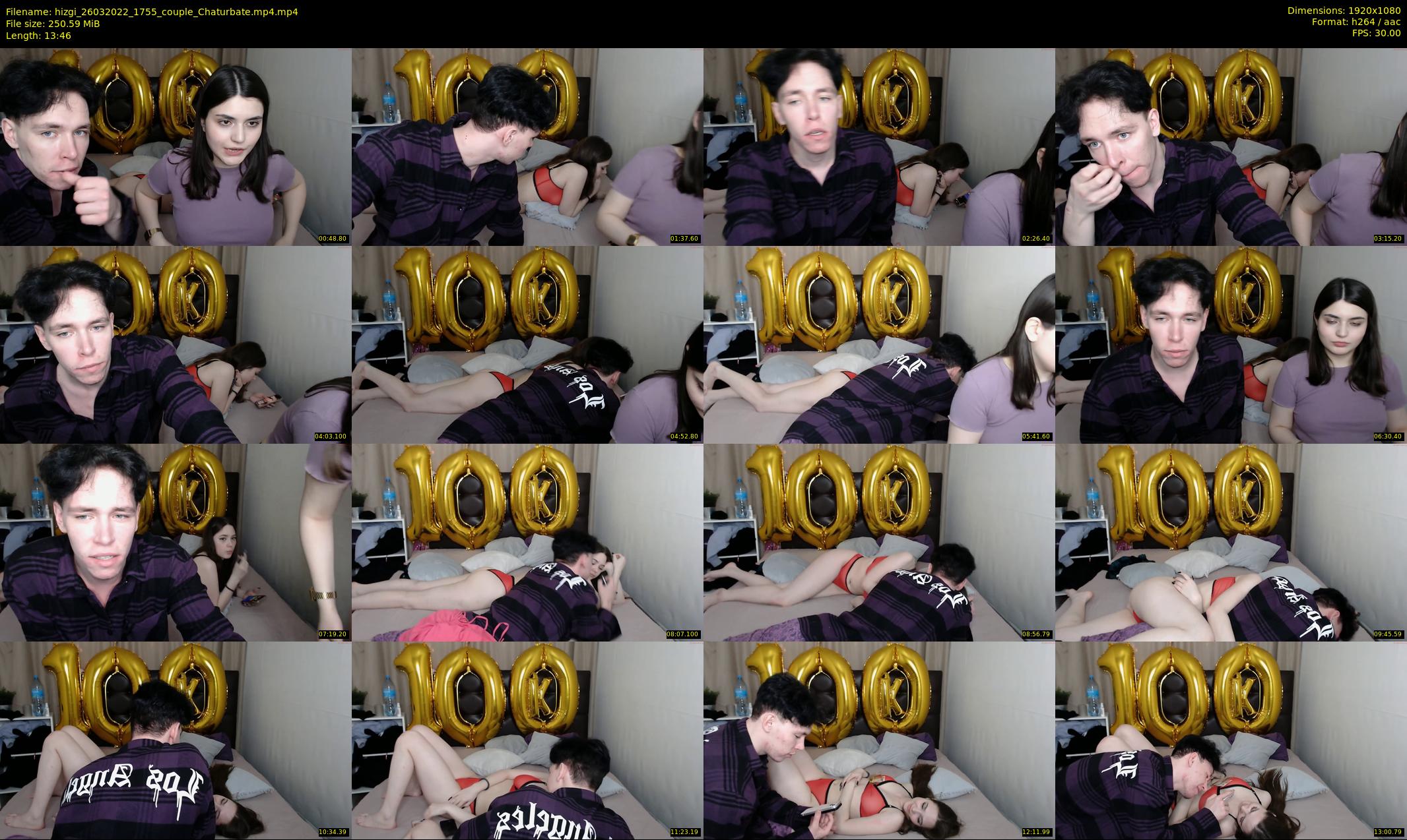 hizgi — 14 minute Chaturbate couple cam show recording, 1080p, Mar 26, 2022