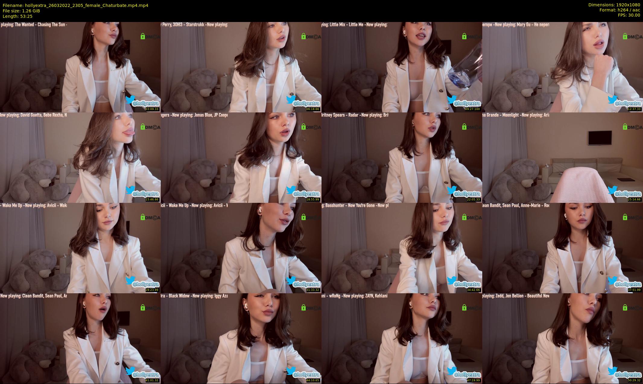 hollyextra — 54 minute Chaturbate female cam show recording, 1080p, Mar 26, 2022