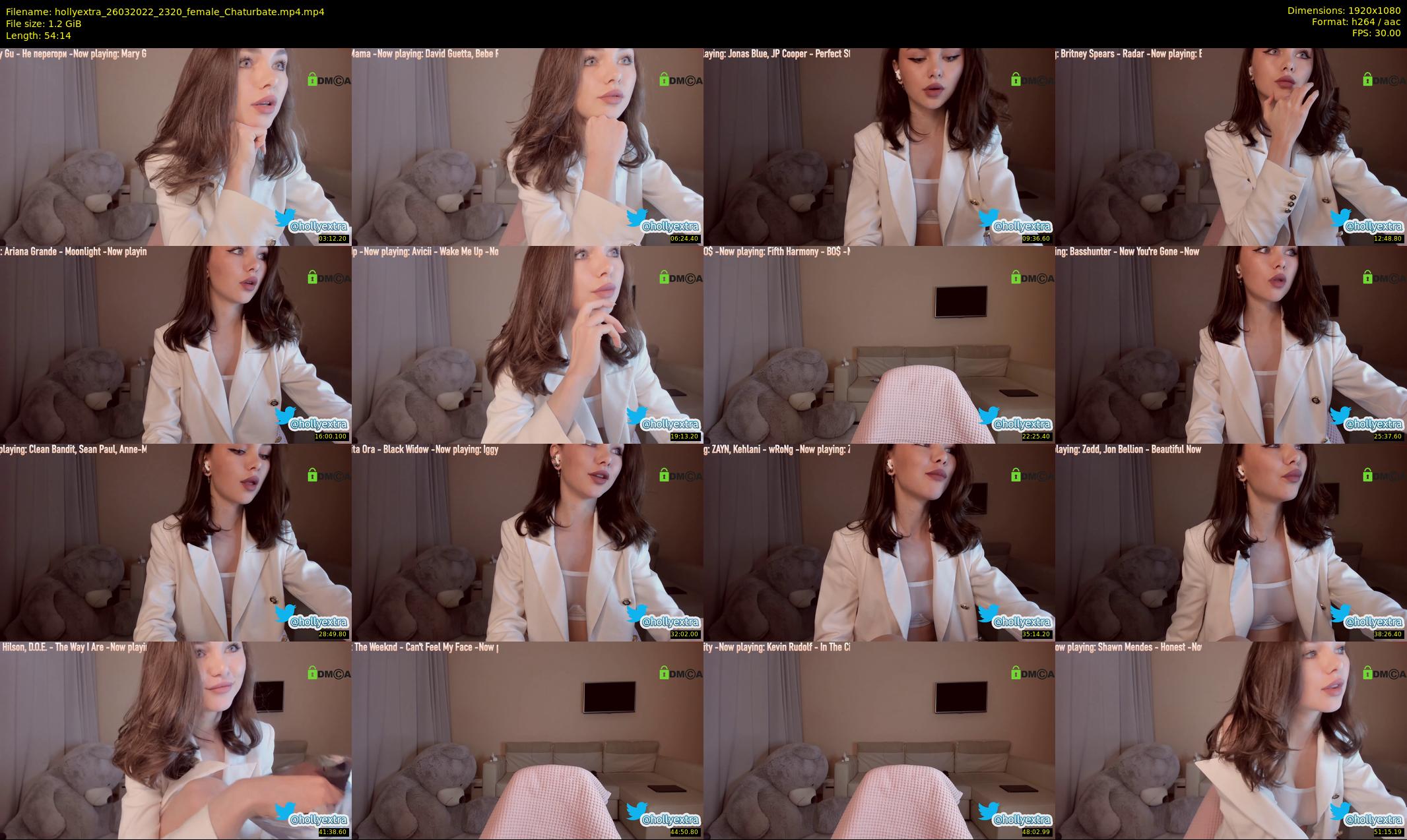 hollyextra — 55 minute Chaturbate female cam show recording, 1080p, Mar 26, 2022