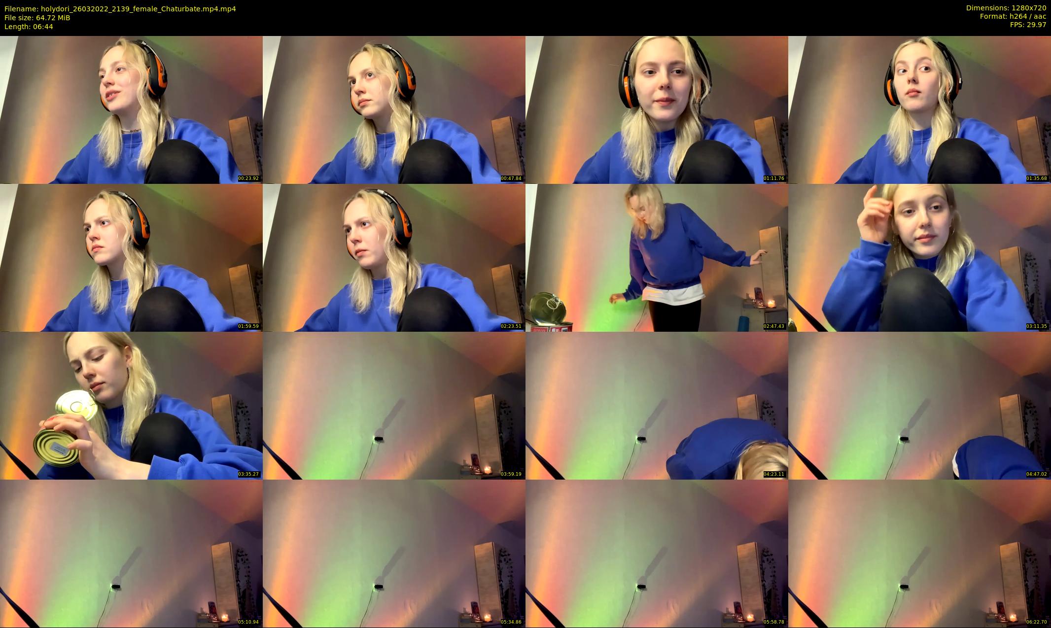 holydori — 7 minute Chaturbate female cam show recording, 720p, Mar 26, 2022