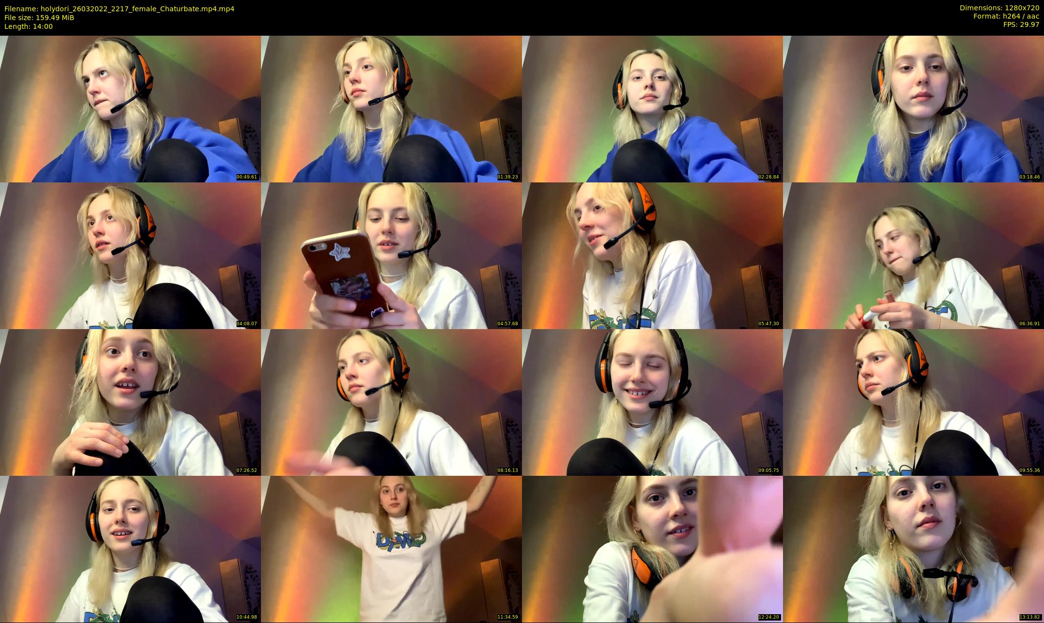 holydori — 14 minute Chaturbate female cam show recording, 720p, Mar 26, 2022