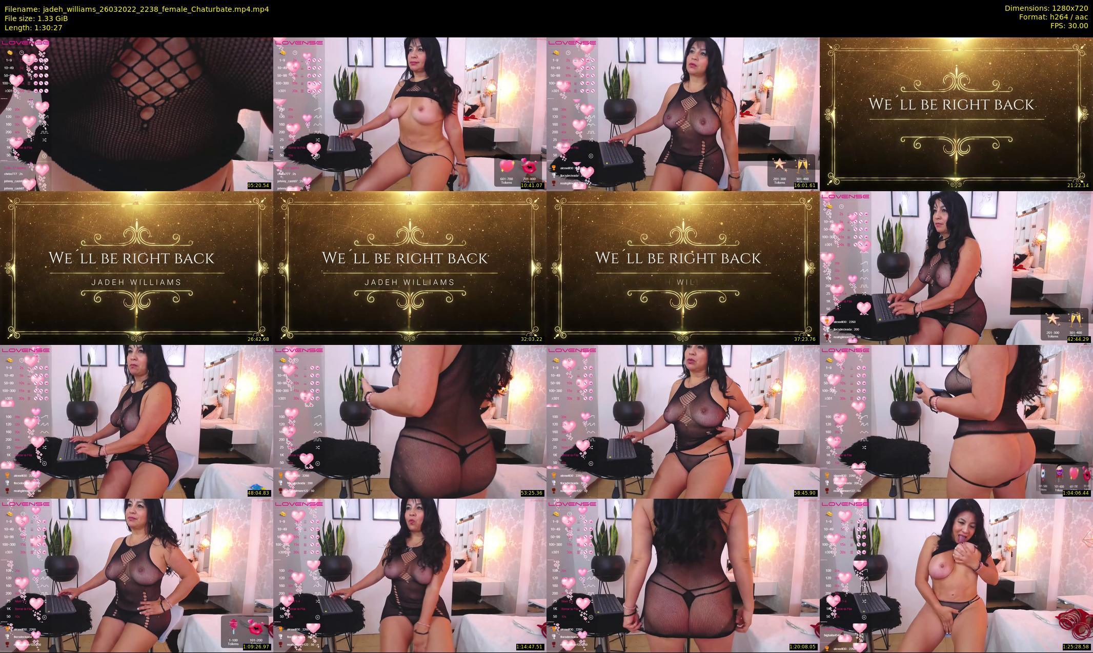 jadeh_williams — 91 minute Chaturbate female cam show recording, 720p, Mar 26, 2022