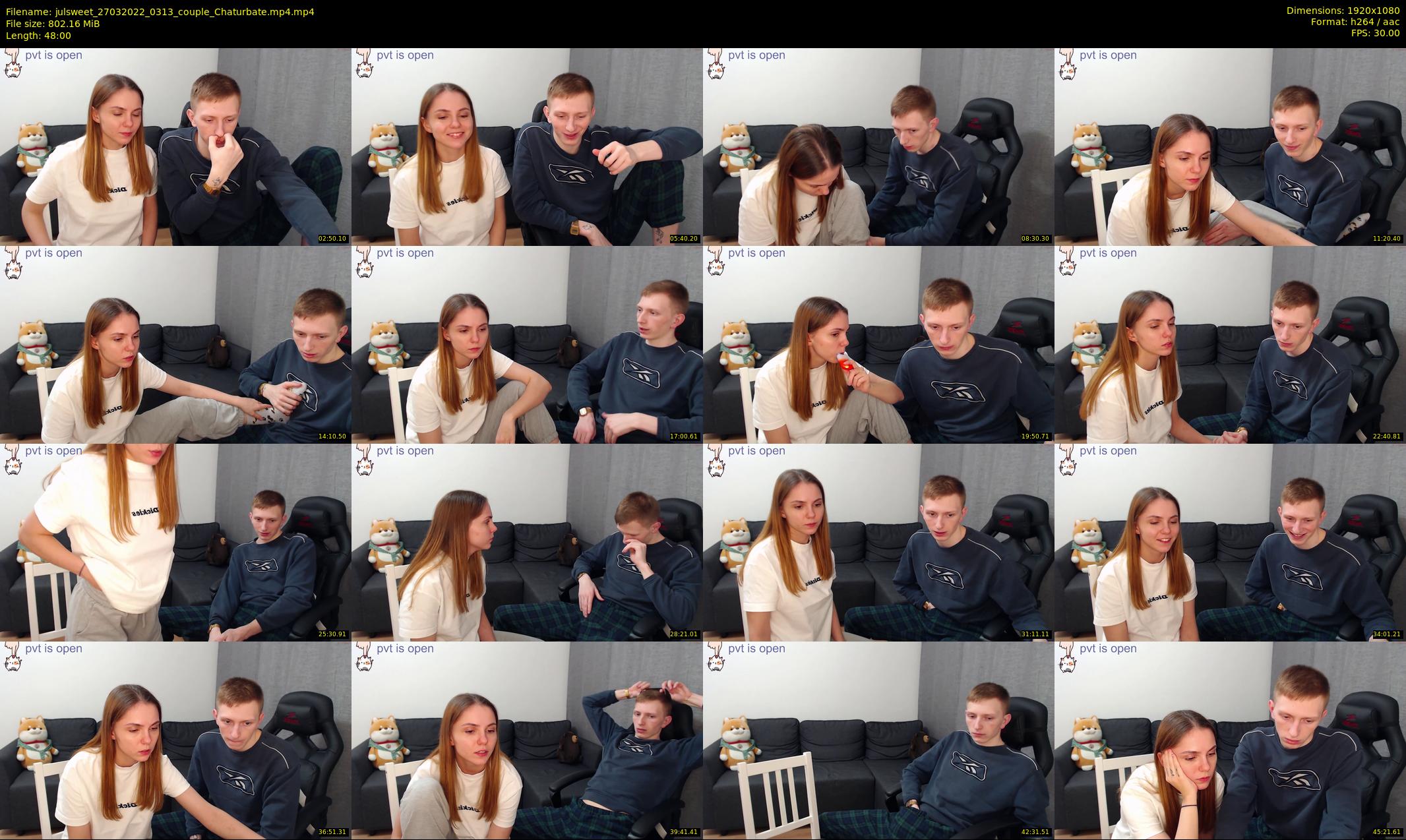 julsweet — 48 minute Chaturbate male cam show recording, 1080p, Mar 27, 2022