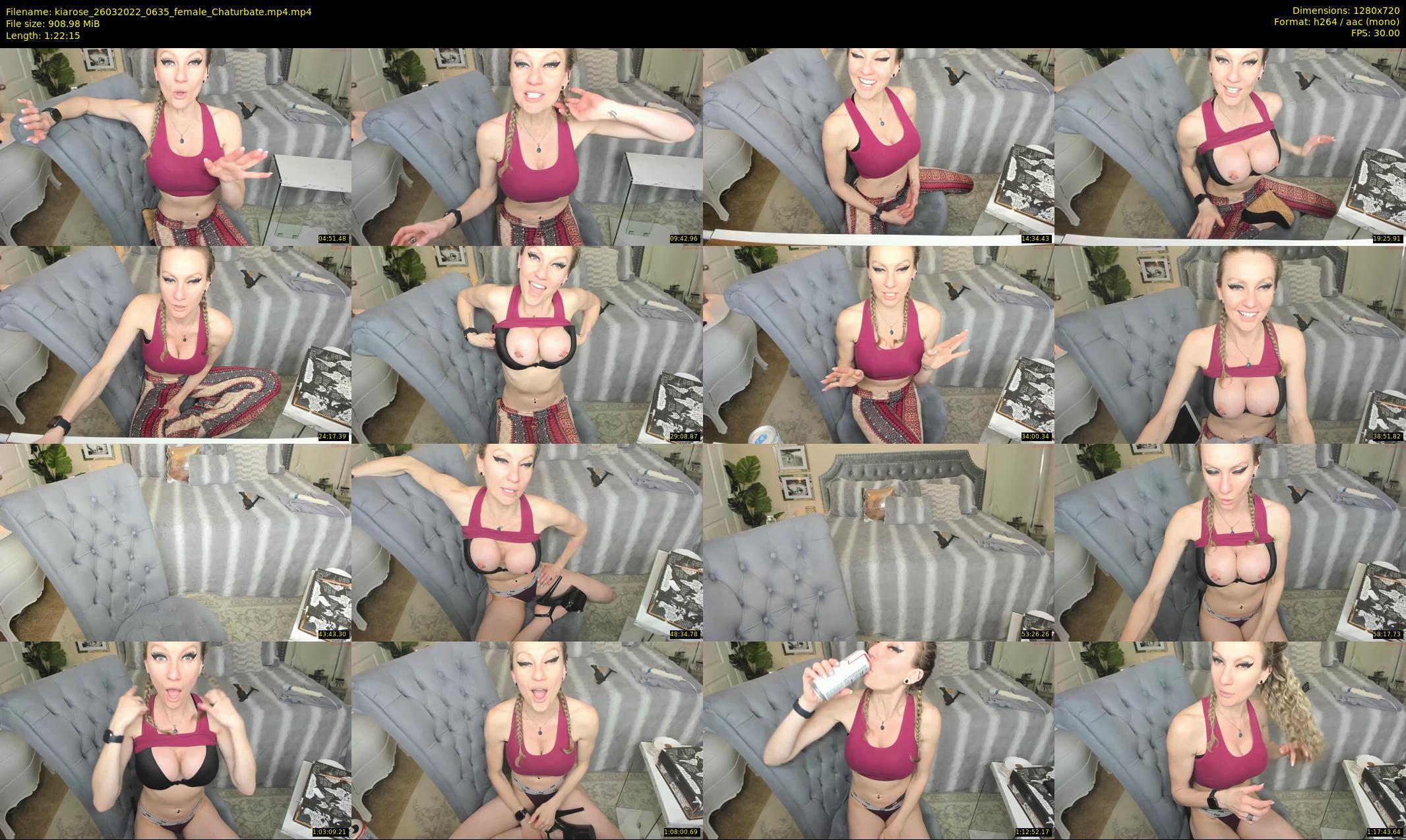 kiarose — 83 minute Chaturbate female cam show recording, 720p, Mar 26, 2022