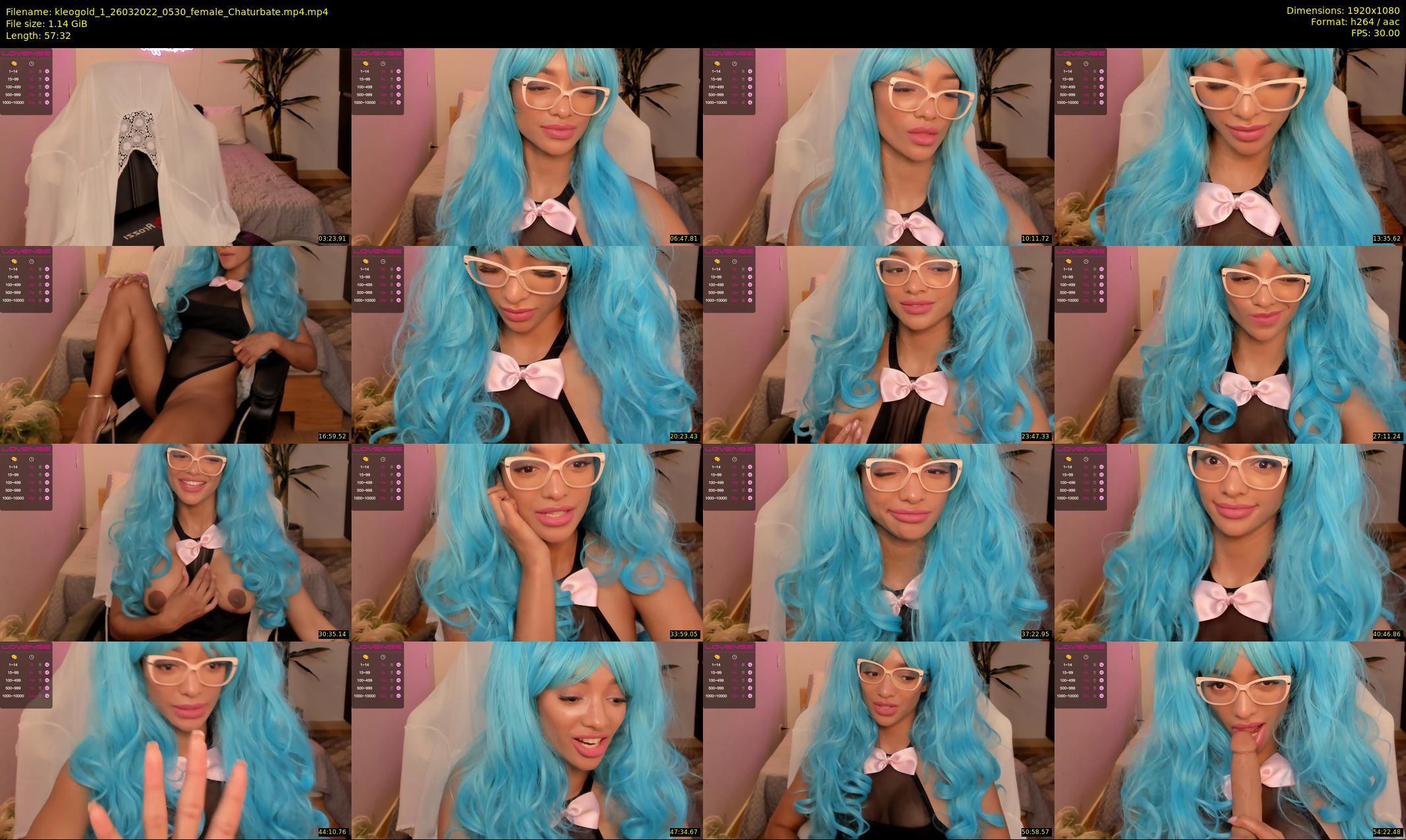 kleogold_1 — 58 minute Chaturbate female cam show recording, 1080p, Mar 26, 2022