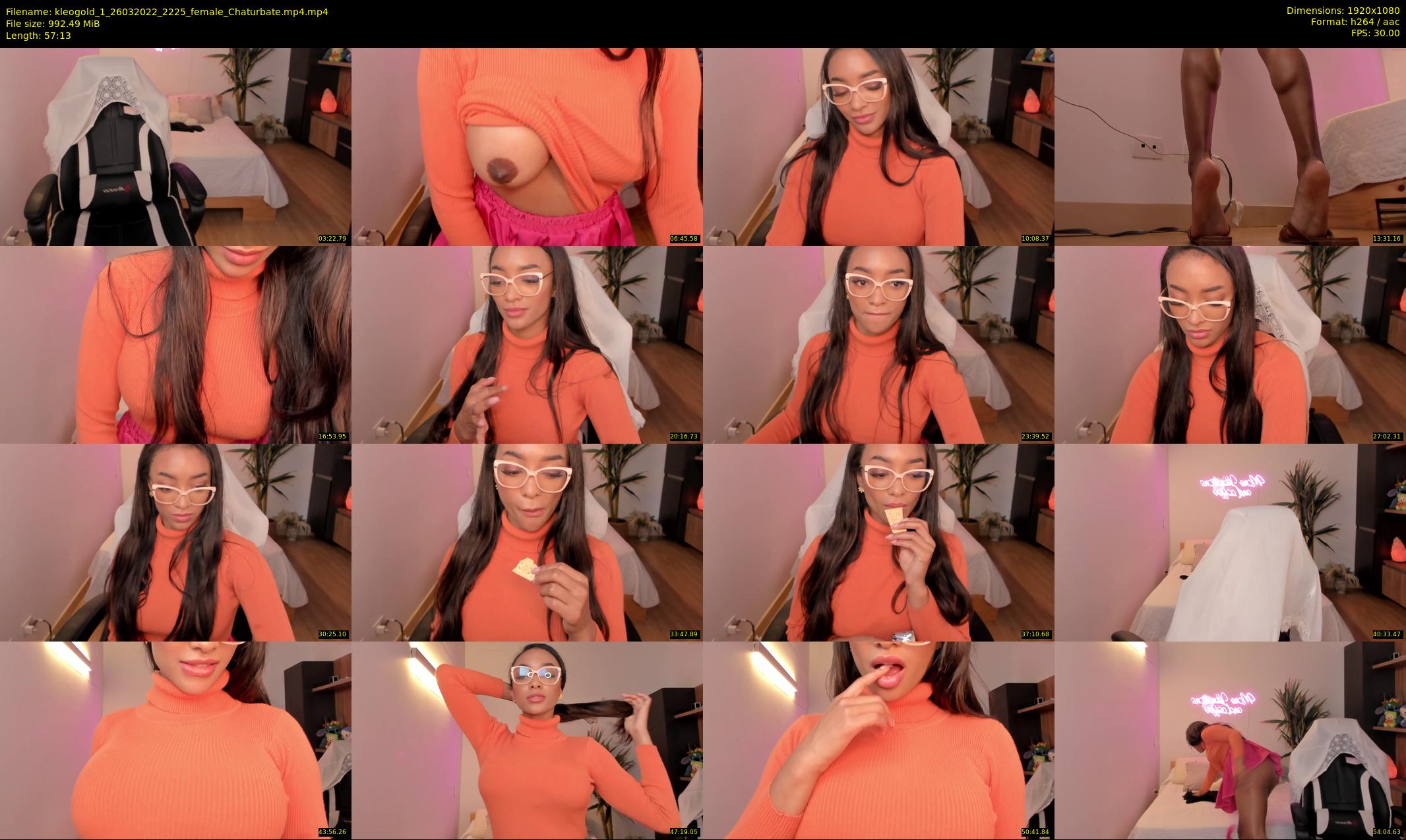 kleogold_1 — 58 minute Chaturbate female cam show recording, 1080p, Mar 26, 2022