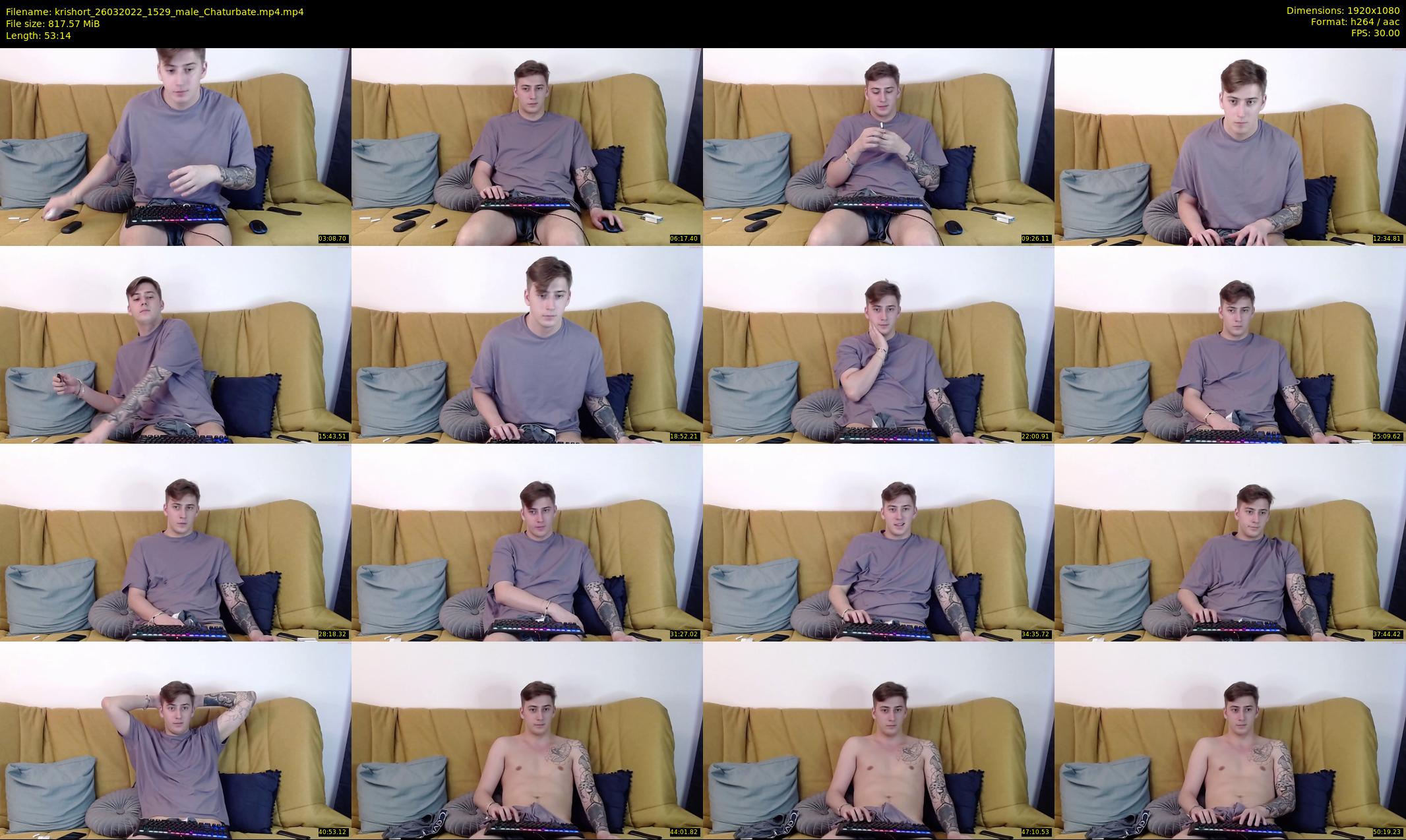 krishort — 54 minute Chaturbate male cam show recording, 1080p, Mar 26, 2022