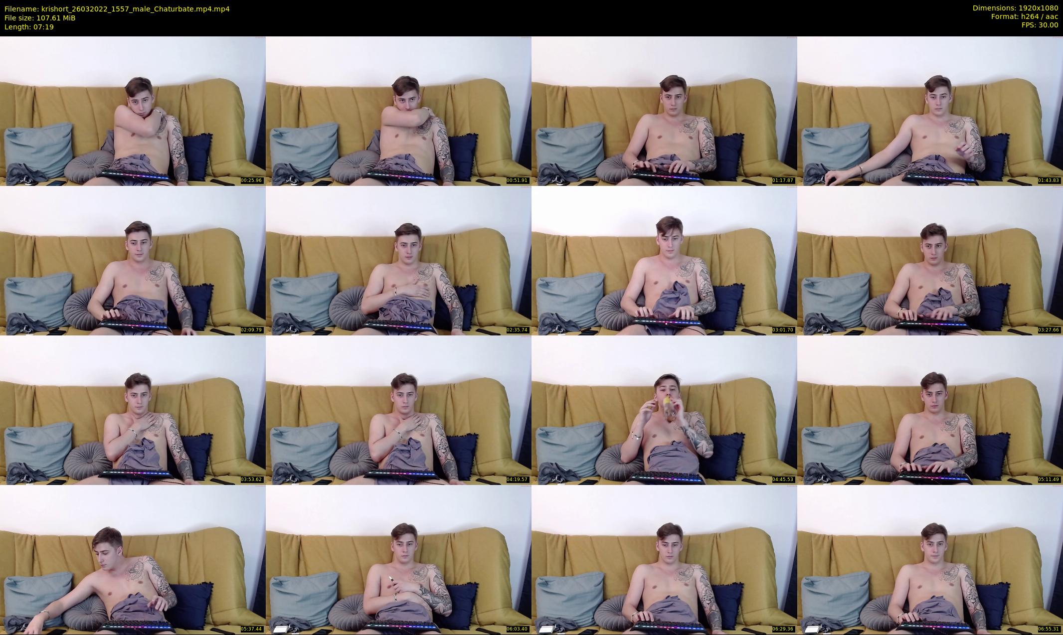 krishort — 8 minute Chaturbate male cam show recording, 1080p, Mar 26, 2022