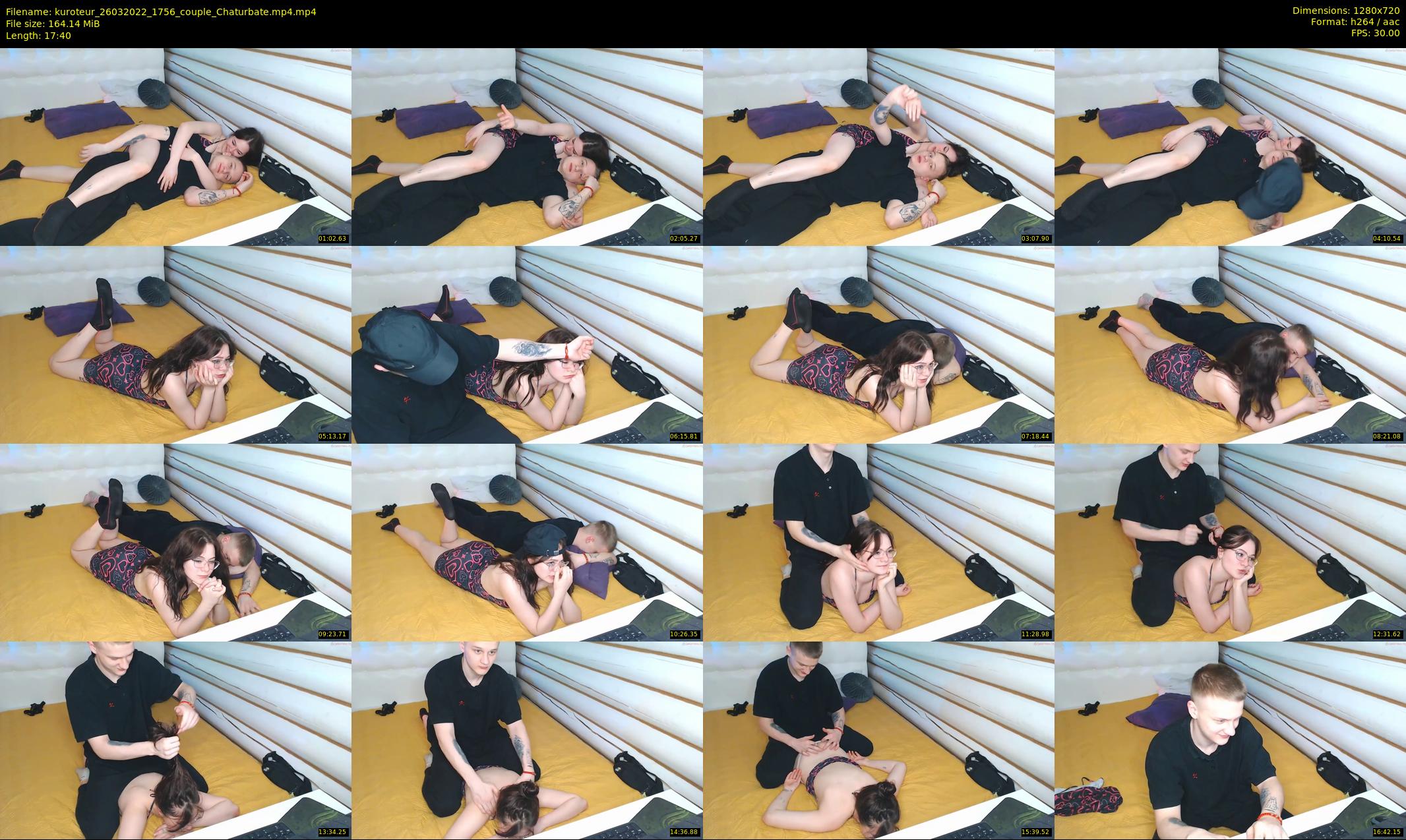 kuroteur — 18 minute Chaturbate couple cam show recording, 720p, Mar 26, 2022