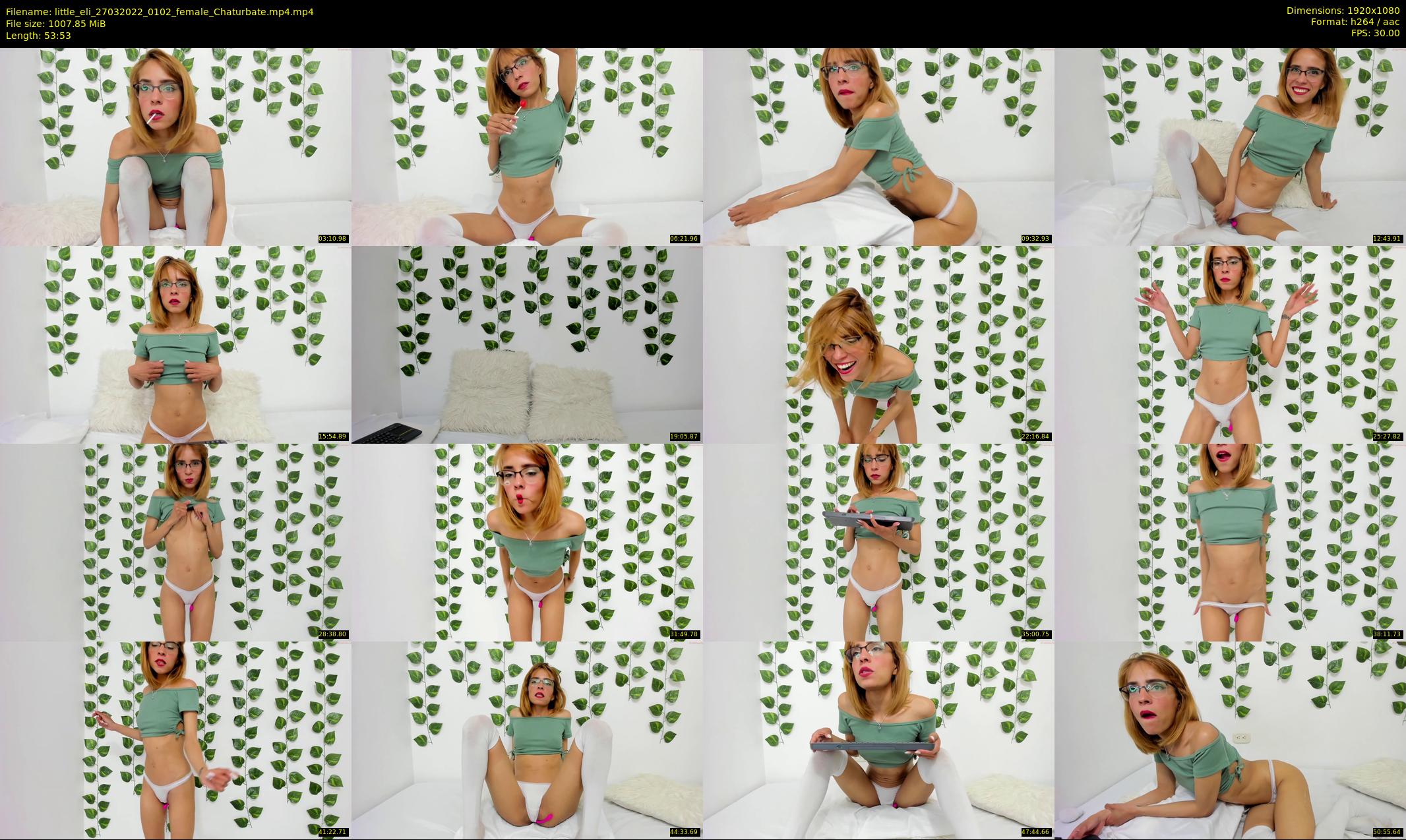 little_eli — 54 minute Chaturbate female cam show recording, 1080p, Mar 27, 2022