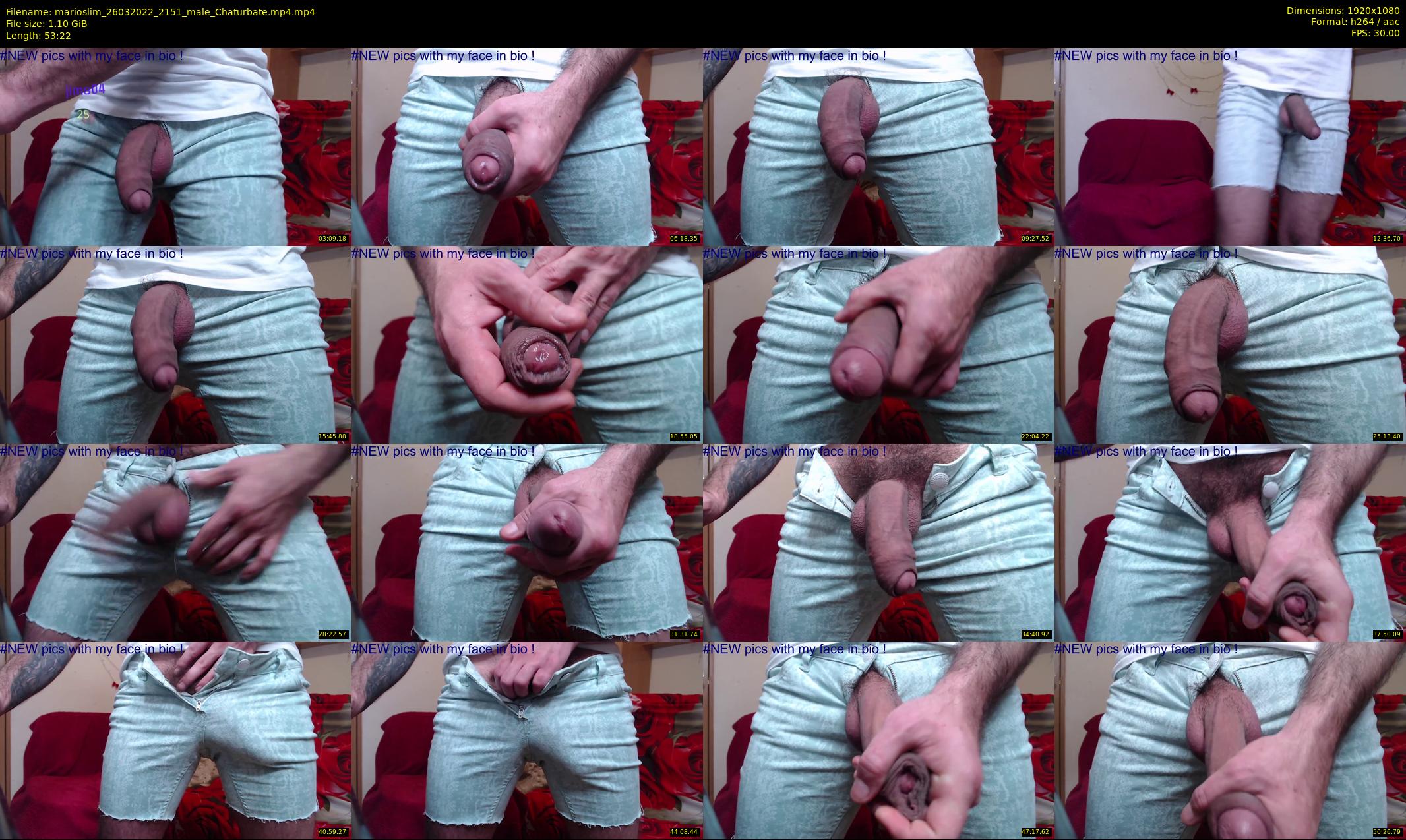marioslim — 54 minute Chaturbate male cam show recording, 1080p, Mar 26, 2022