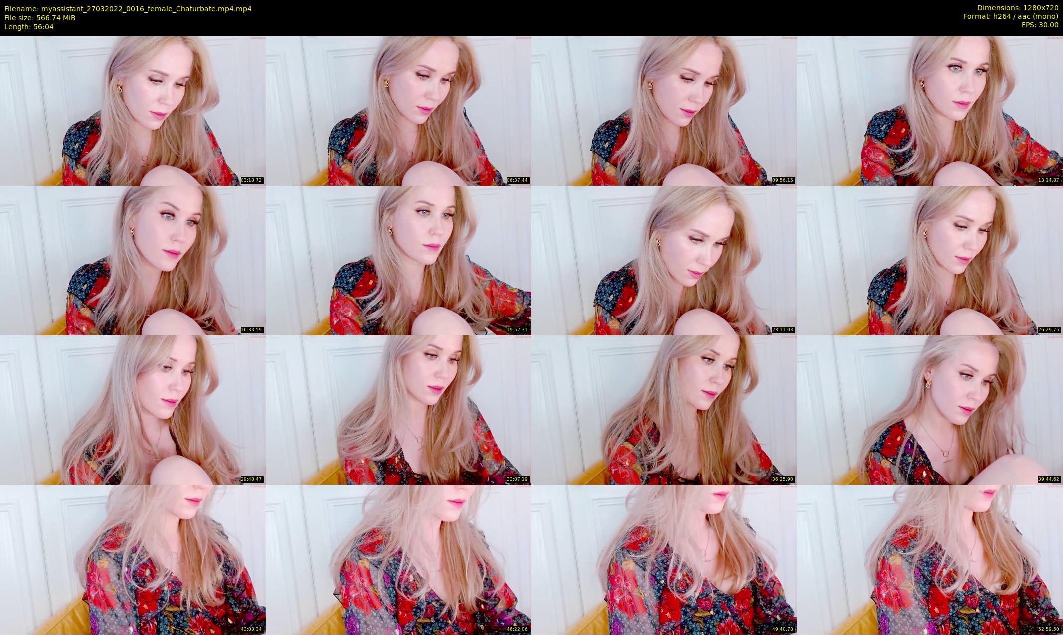 myassistant — 57 minute Chaturbate female cam show recording, 720p, Mar 27, 2022