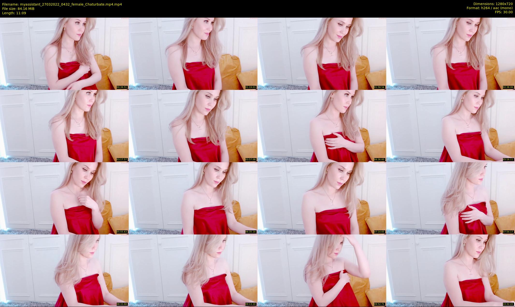 myassistant — 12 minute Chaturbate female cam show recording, 720p, Mar 27, 2022