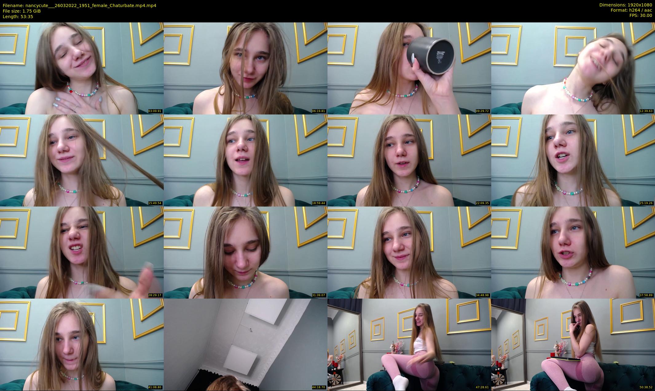 nancycute__ — 54 minute Chaturbate female cam show recording, 1080p, Mar 26, 2022
