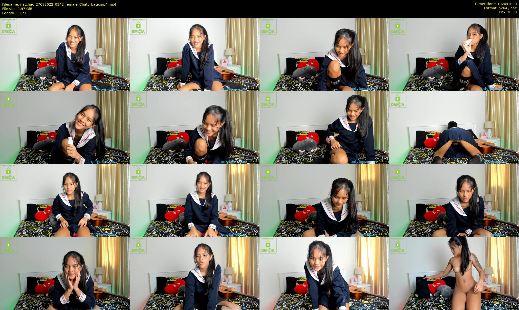 natchac — 54 minute Chaturbate female cam show recording, 1080p, Mar 27, 2022