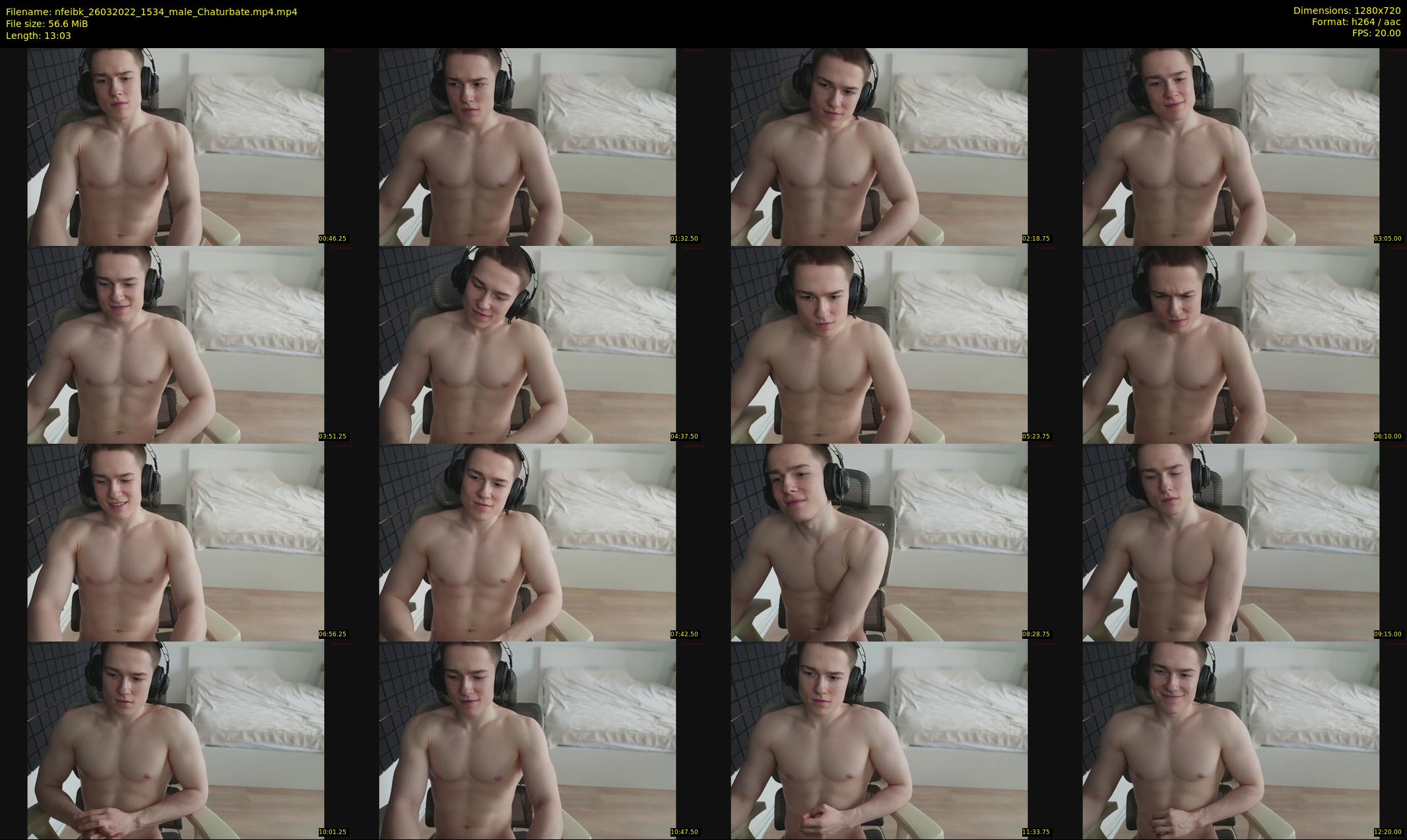 nfeibk — 14 minute Chaturbate male cam show recording, 720p, Mar 26, 2022