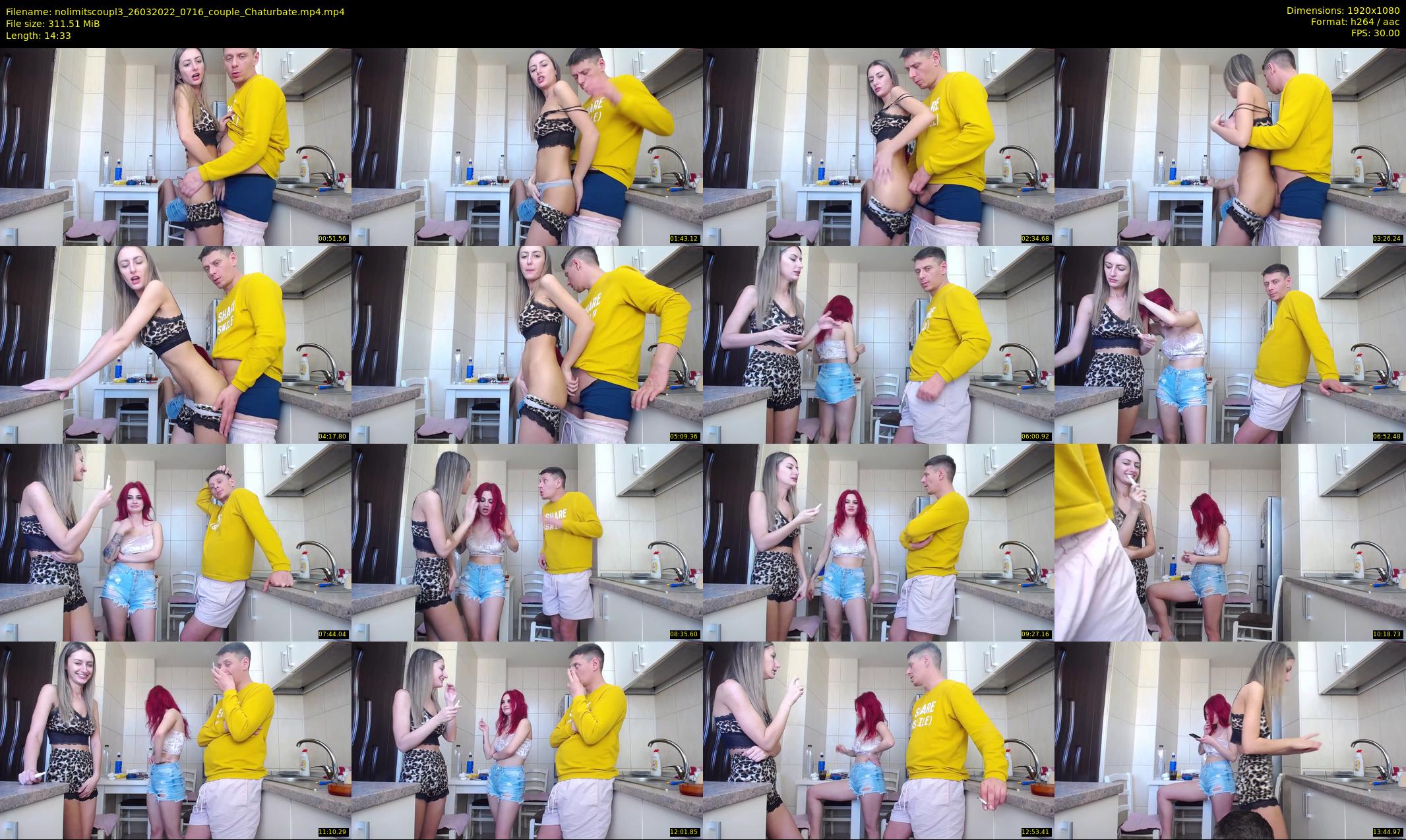 nolimitscoupl3 — 15 minute Chaturbate couple cam show recording, 1080p, Mar 26, 2022