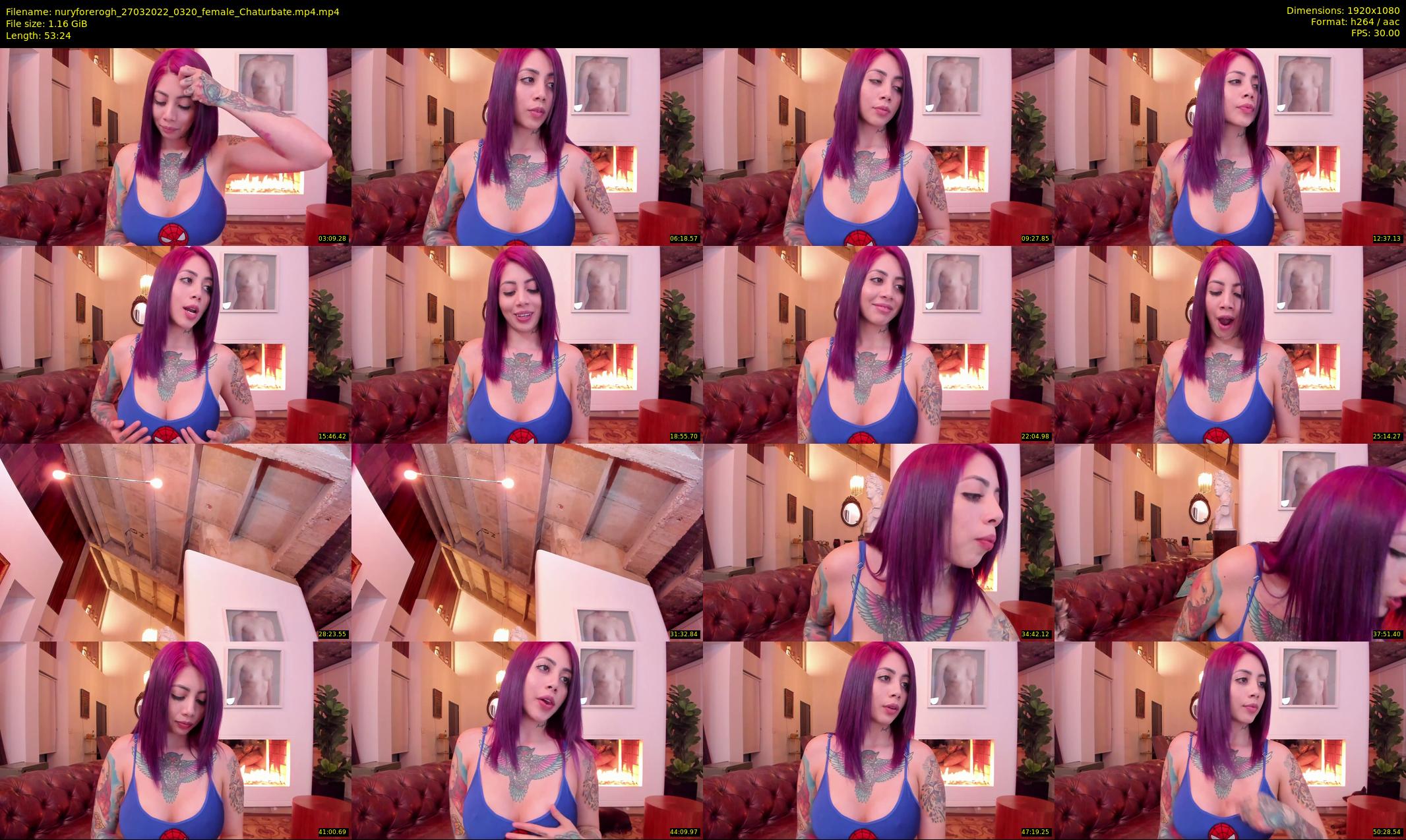 nuryforerogh — 54 minute Chaturbate female cam show recording, 1080p, Mar 27, 2022
