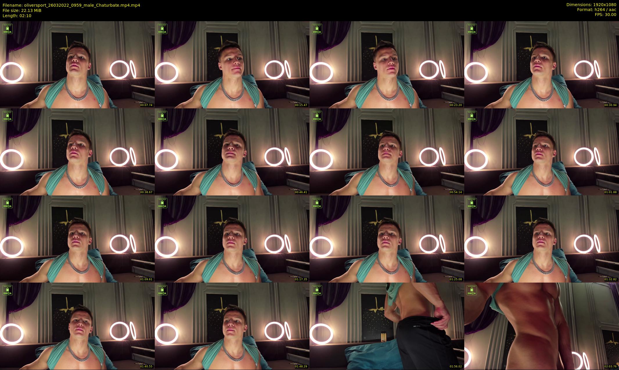 oliversport — 3 minute Chaturbate male cam show recording, 1080p, Mar 26, 2022