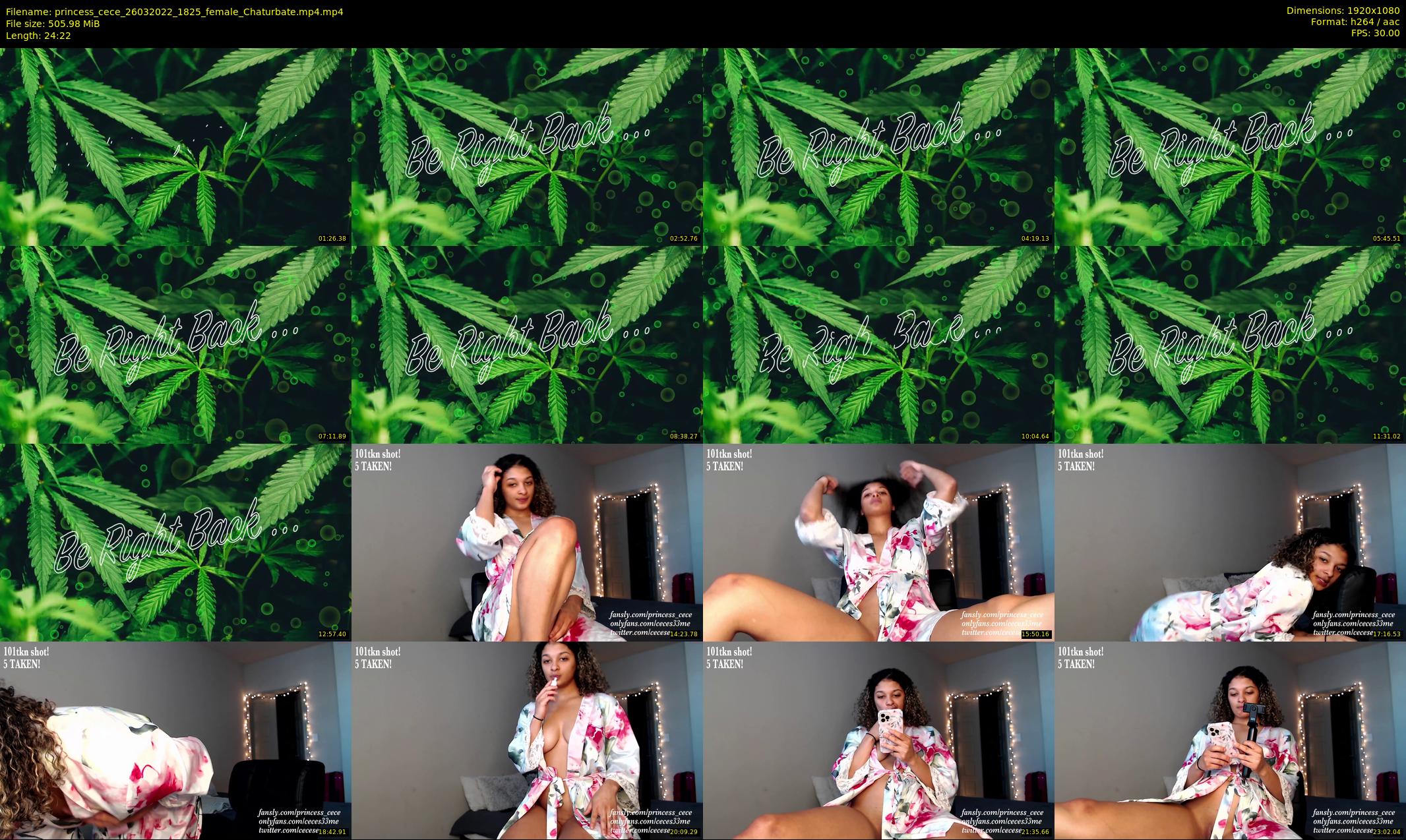 princess_cece — 25 minute Chaturbate female cam show recording, 1080p, Mar 26, 2022