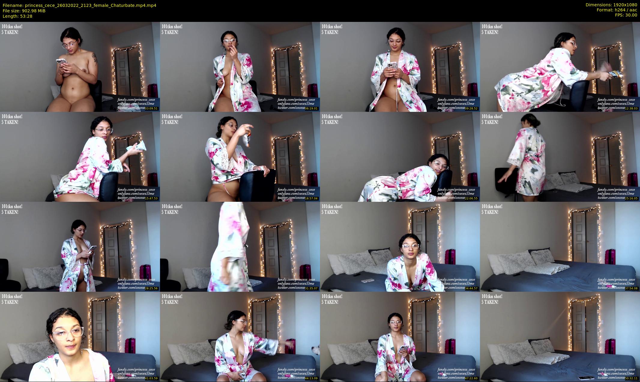 princess_cece — 54 minute Chaturbate female cam show recording, 1080p, Mar 26, 2022