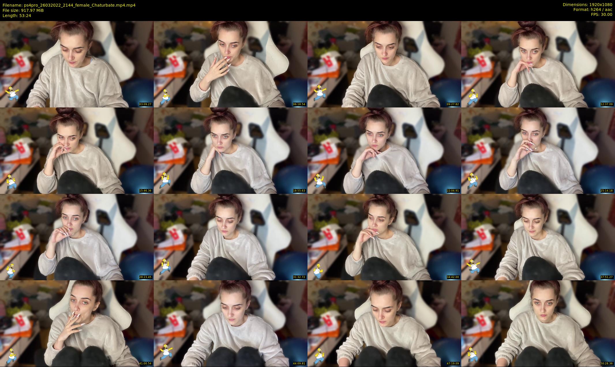 ps4pro — 54 minute Chaturbate female cam show recording, 1080p, Mar 26, 2022
