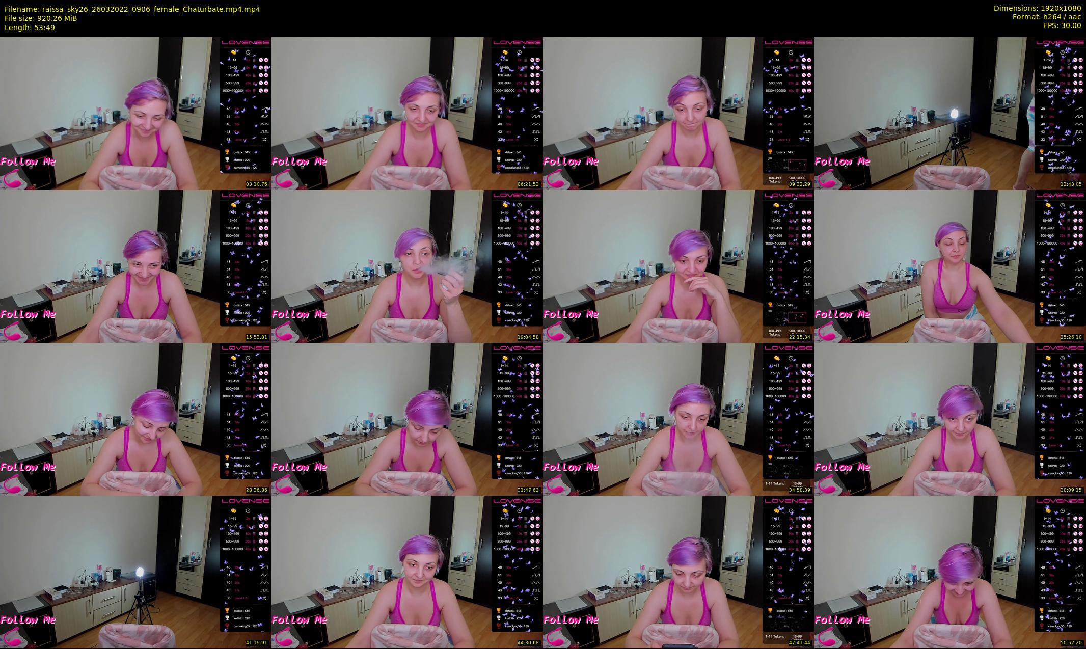 raissa_sky26 — 54 minute Chaturbate female cam show recording, 1080p, Mar 26, 2022