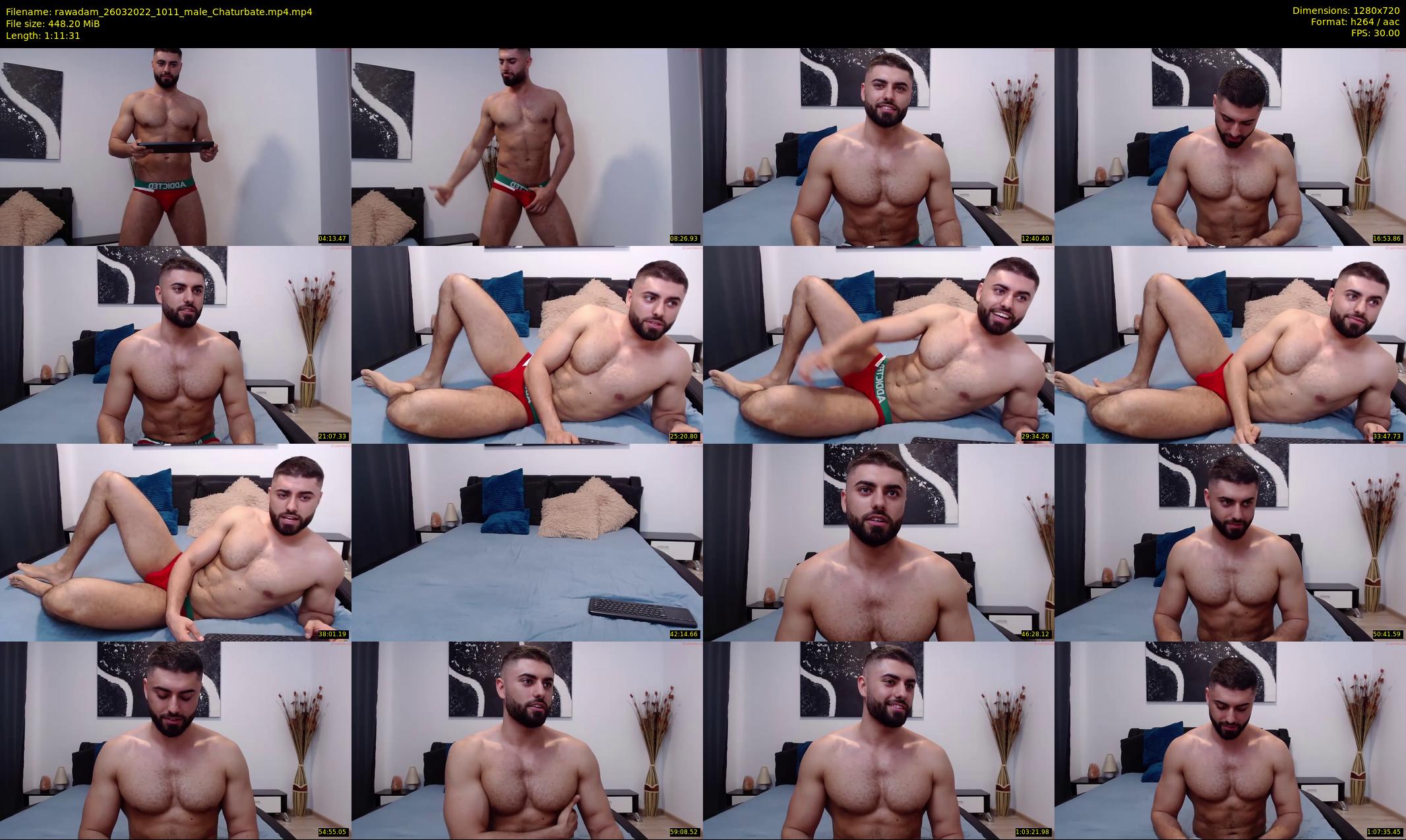 rawadam — 72 minute Chaturbate male cam show recording, 720p, Mar 26, 2022