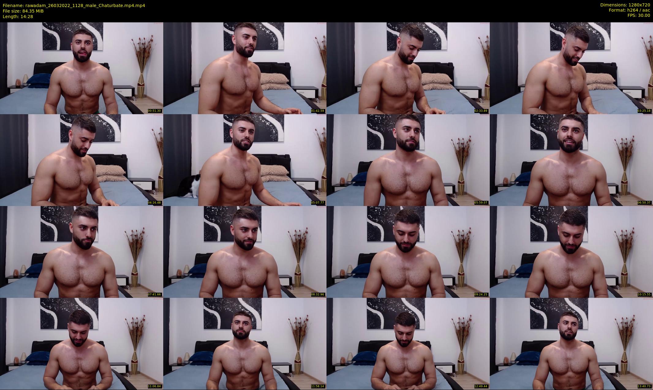 rawadam — 15 minute Chaturbate male cam show recording, 720p, Mar 26, 2022