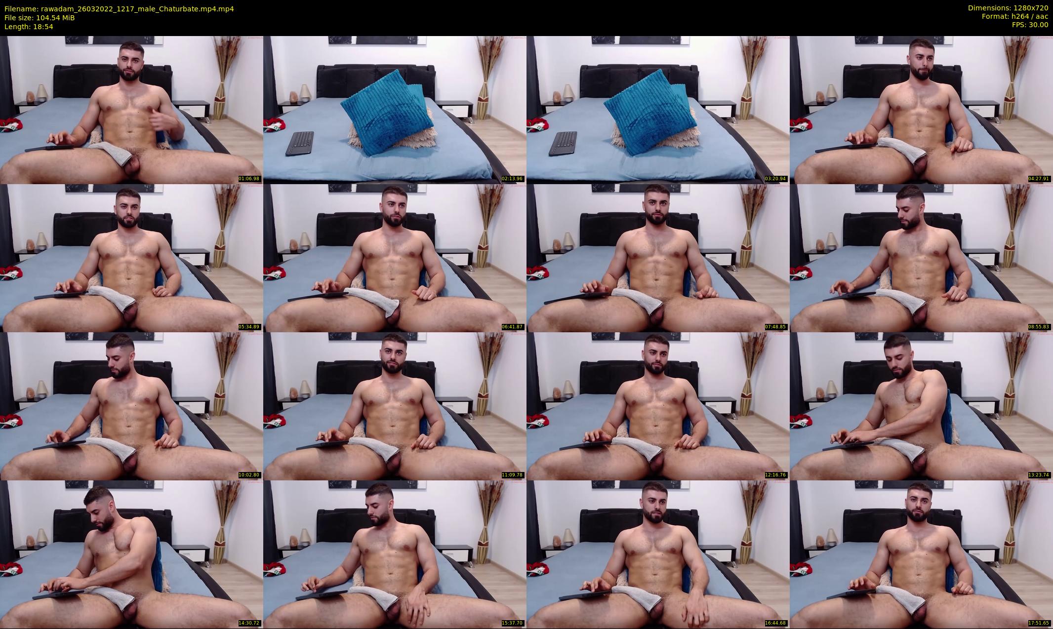 rawadam — 19 minute Chaturbate male cam show recording, 720p, Mar 26, 2022