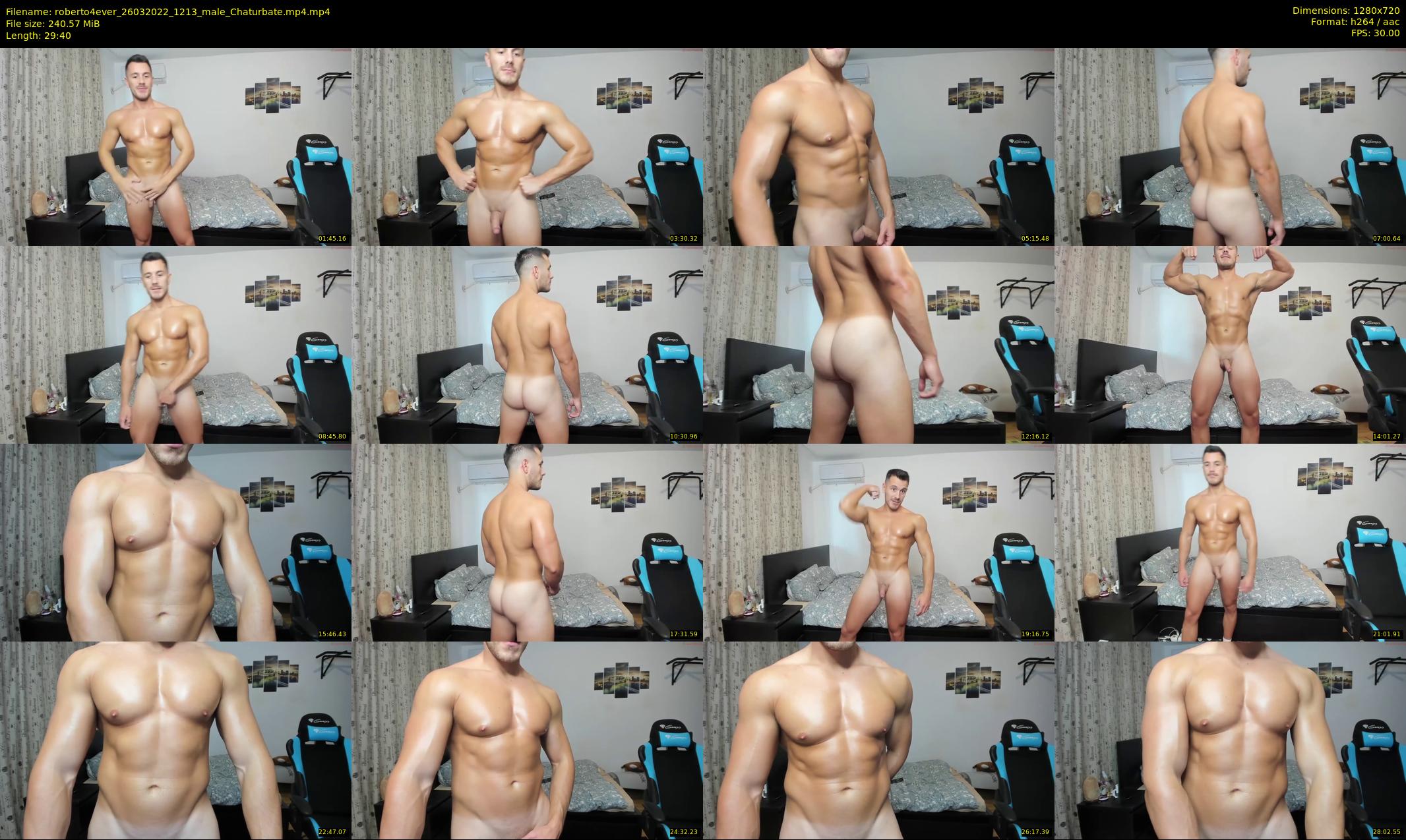 roberto4ever — 30 minute Chaturbate male cam show recording, 720p, Mar 26, 2022