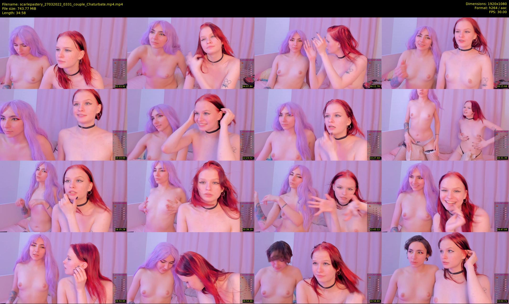 scarlepastery — 35 minute Chaturbate couple cam show recording, 1080p, Mar 27, 2022