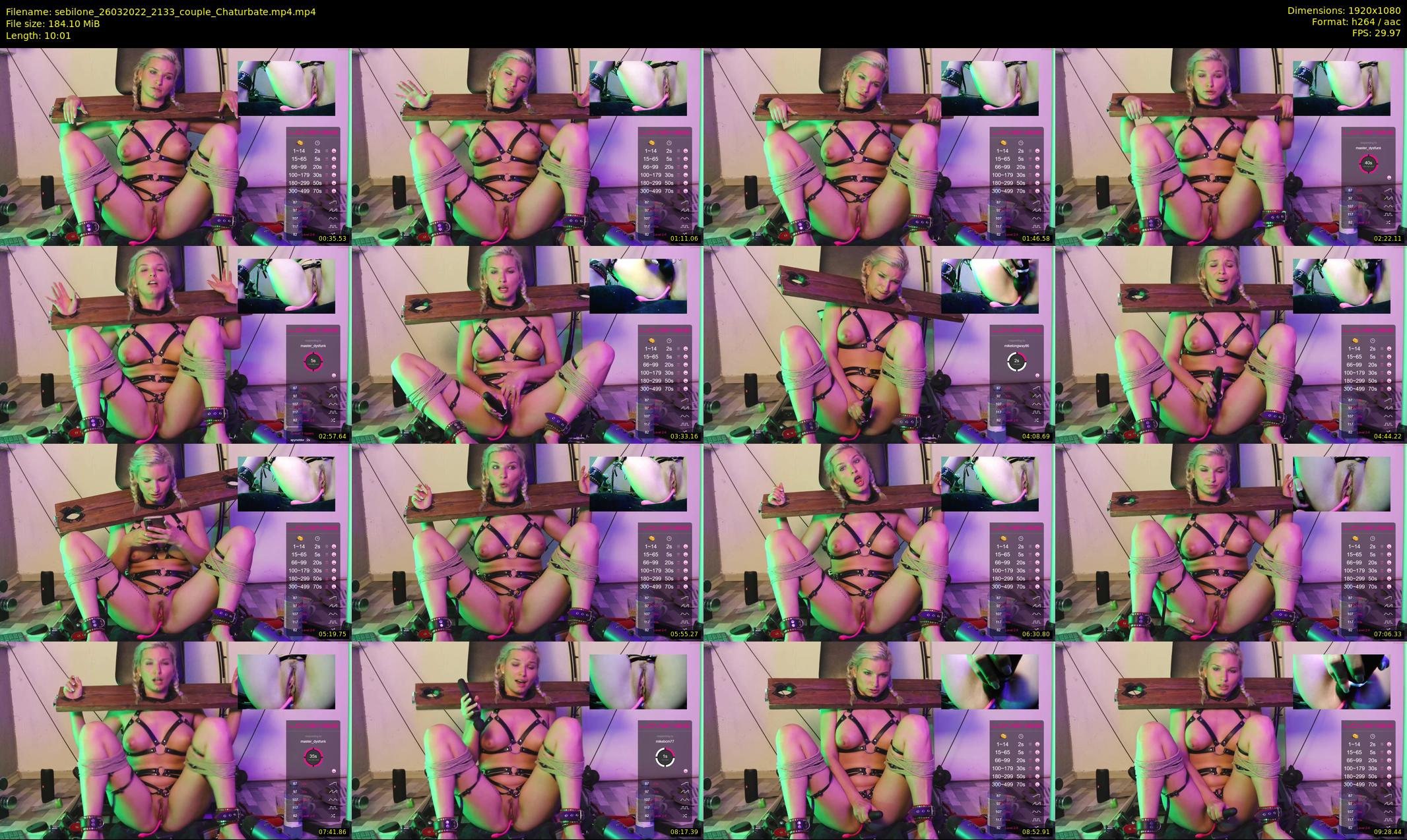 sebilone — 11 minute Chaturbate couple cam show recording, 1080p, Mar 26, 2022